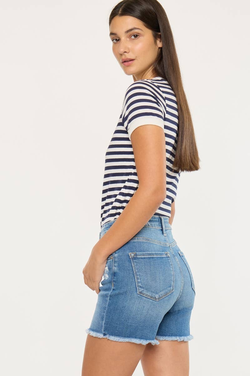 HIGH RISE DENIM SHORT