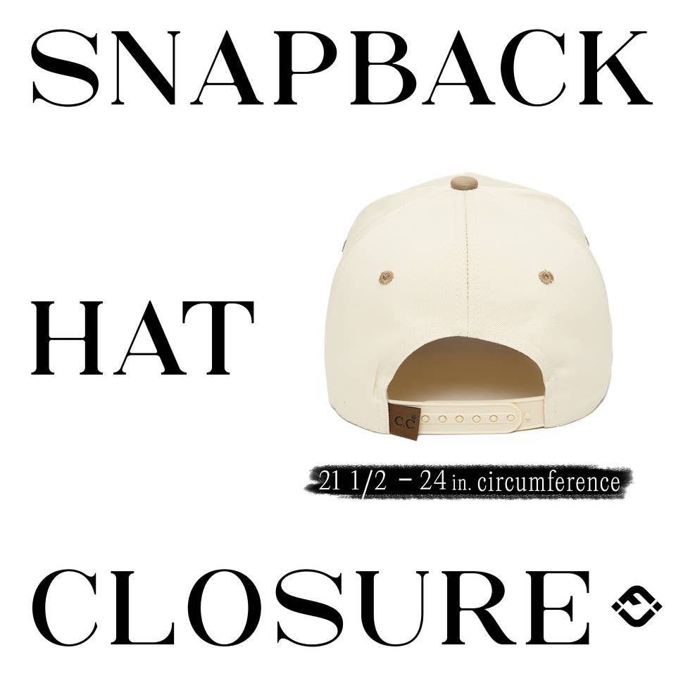 Embroidered Brim Two Tone Trucker Hat - Khaki/Beige