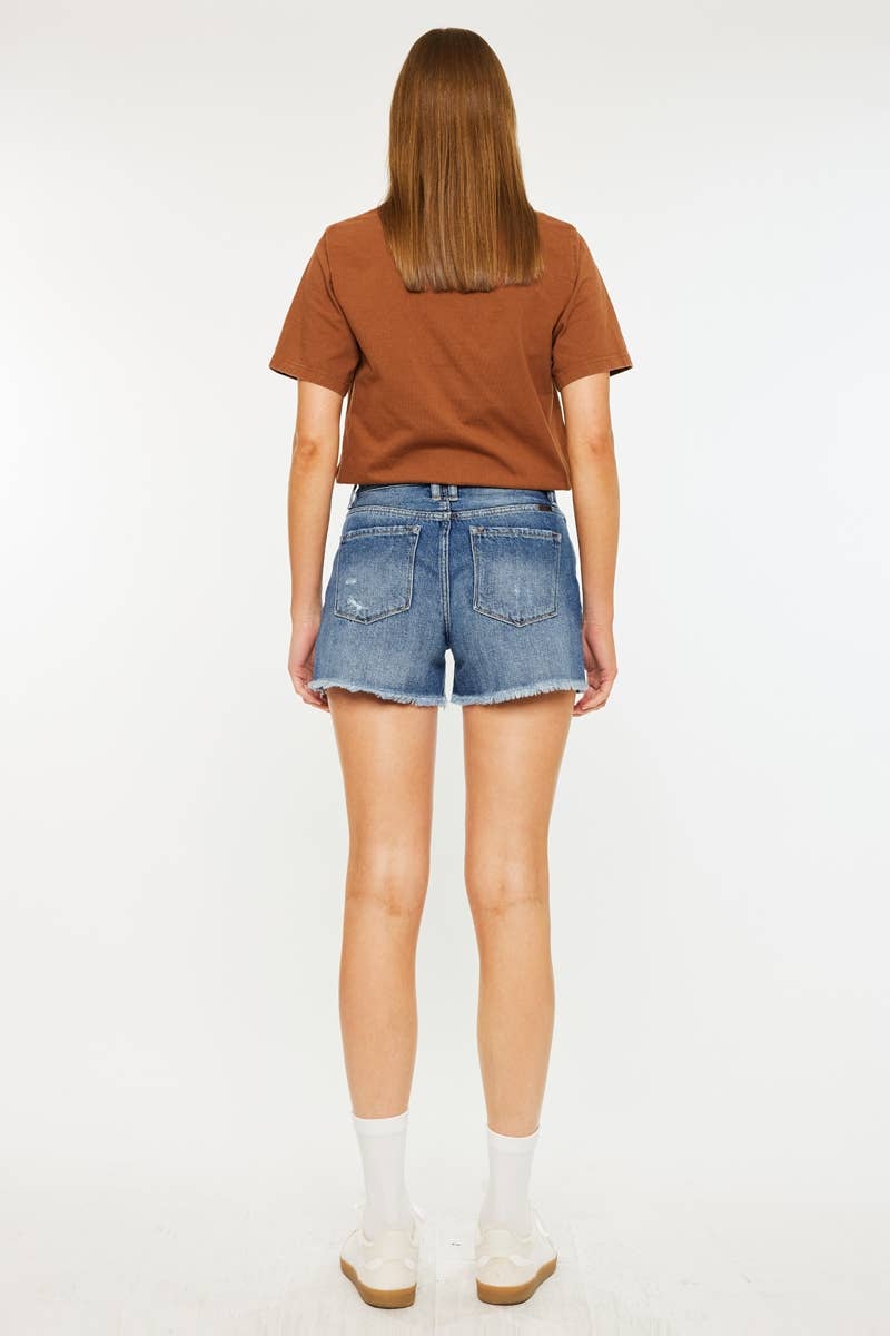 HIGH RISE MOM SHORTS
