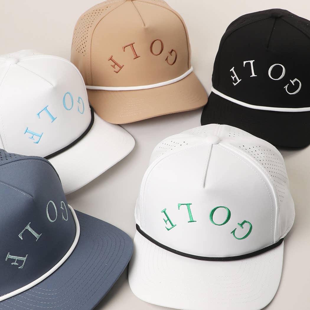 GOLF Upside Down Solid Color Premium Materials Trucker Hat