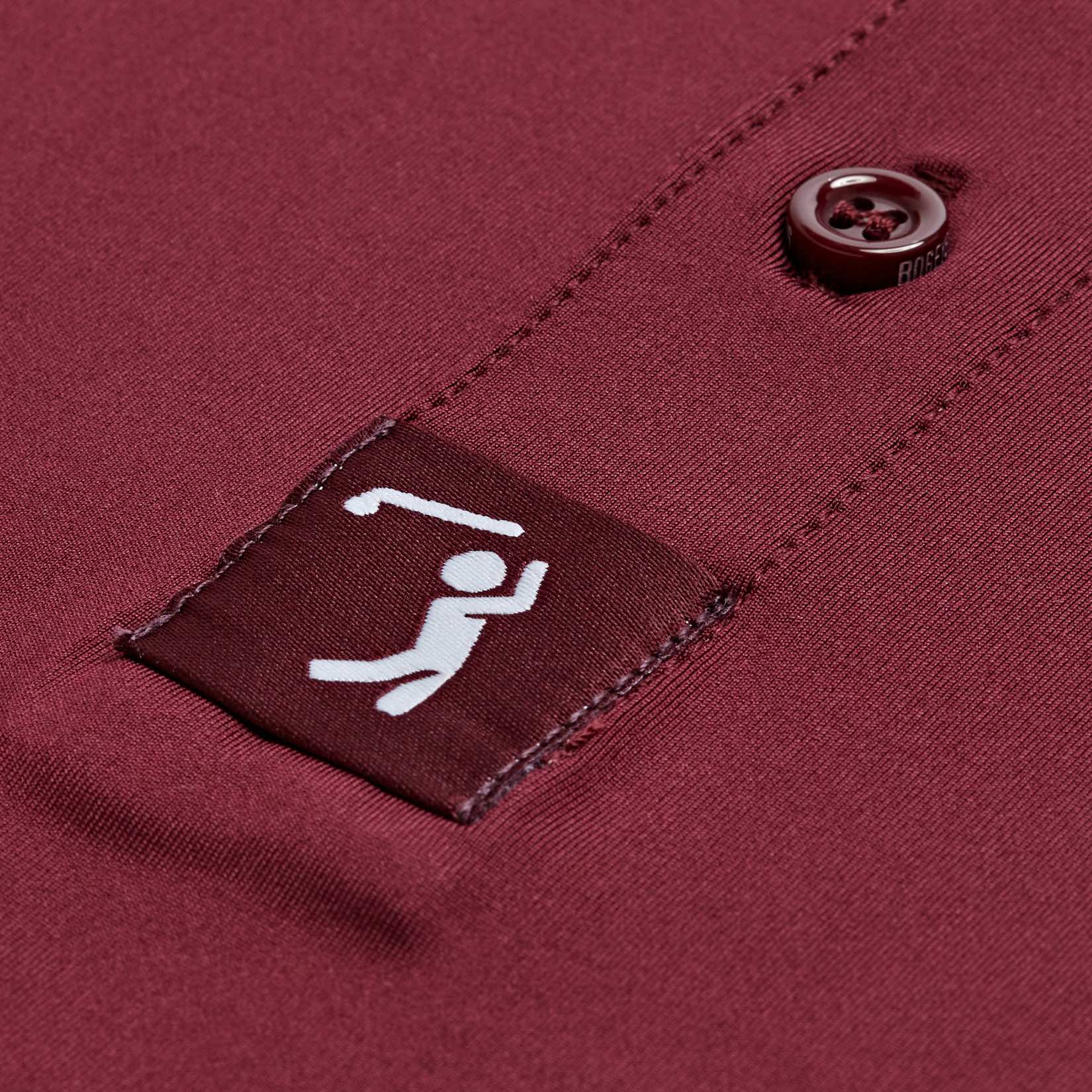 Solid Oxblood Golf Polo