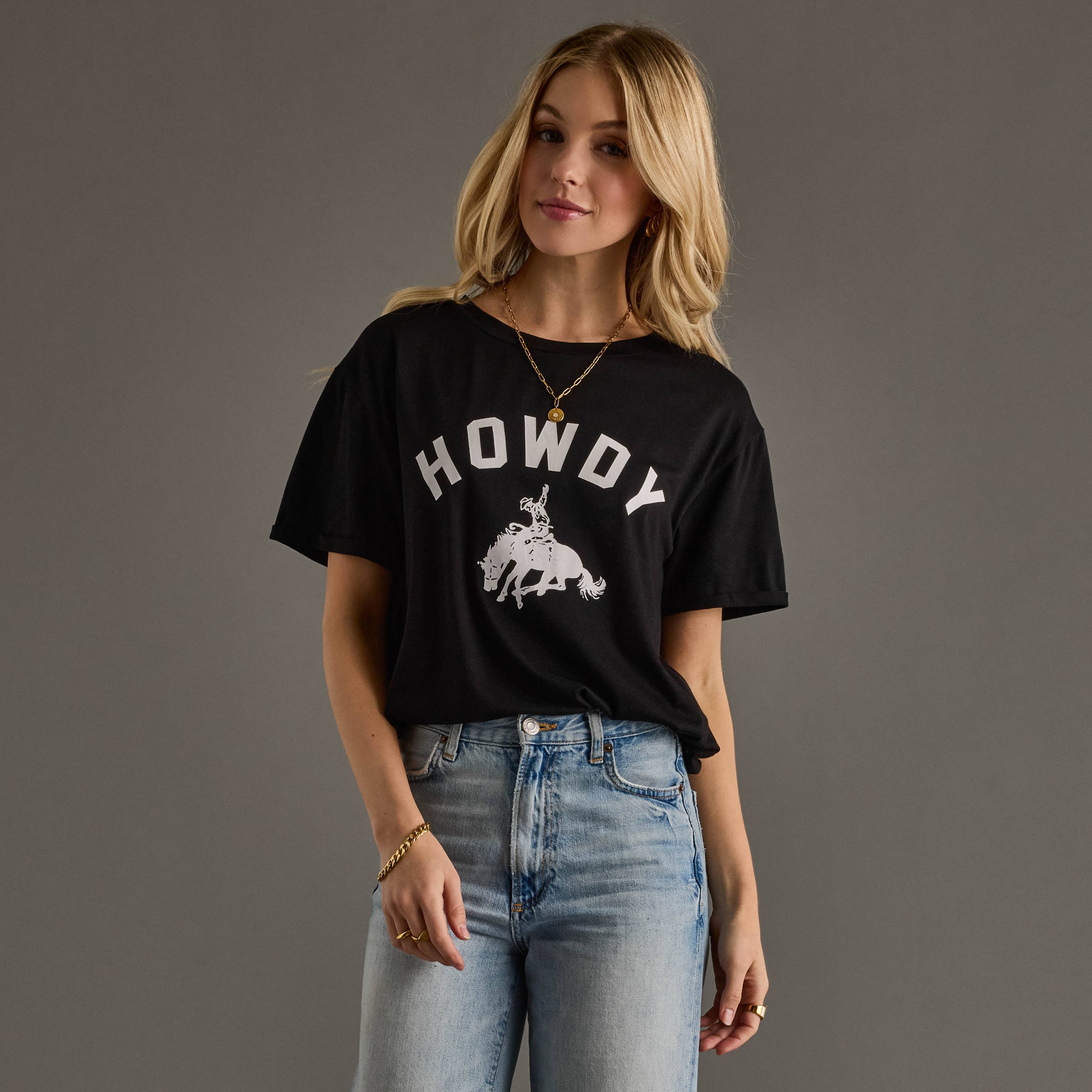 Black Howdy Tee
