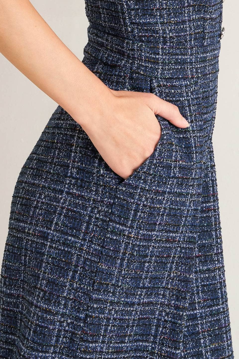 A tweed jumpsuit