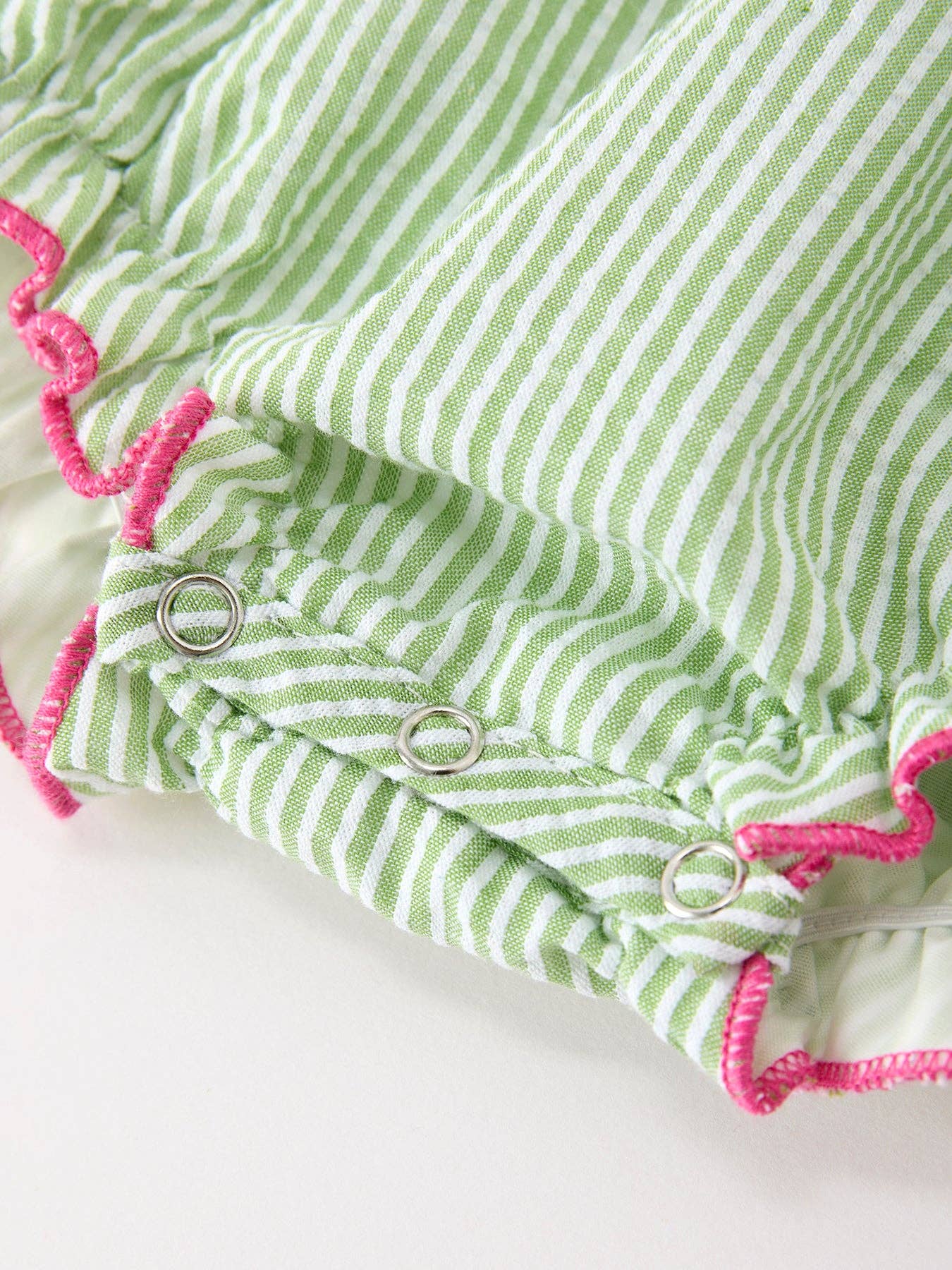 Western Boots Cactus Girls Romper Stripe Ruffle Strap
