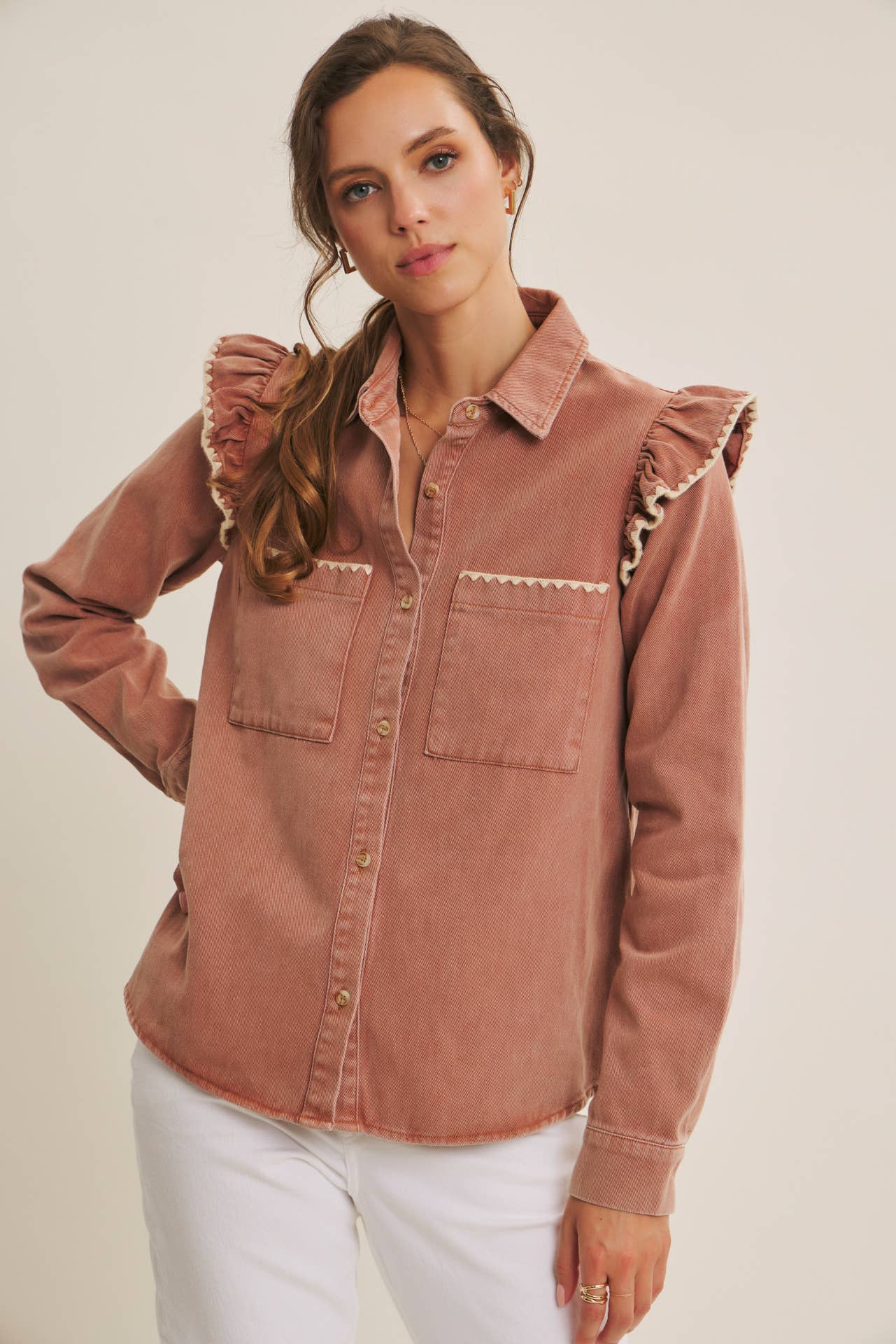 WESTERN STAPLE MINERAL-WASHED TWILL SHACKET