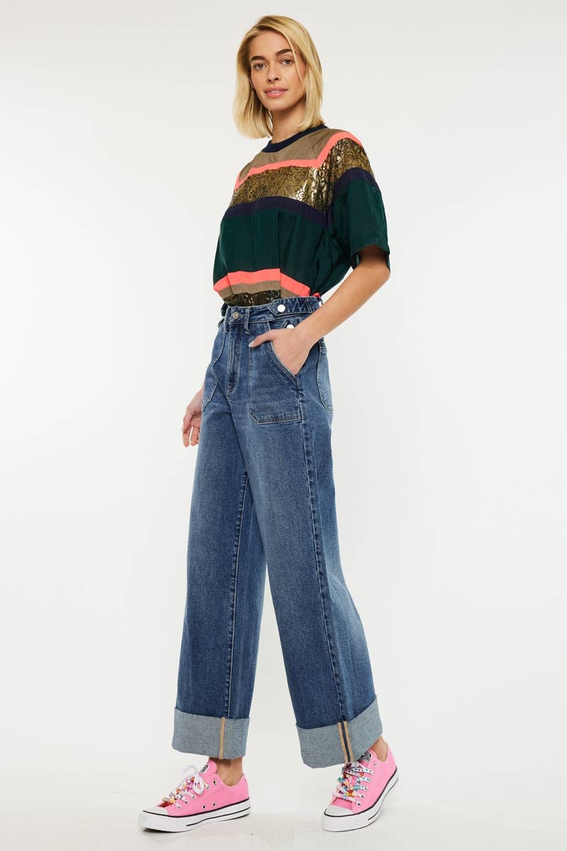 ULTRA HIGH RISE 90’S WIDE LEG TROUSERS JEANS