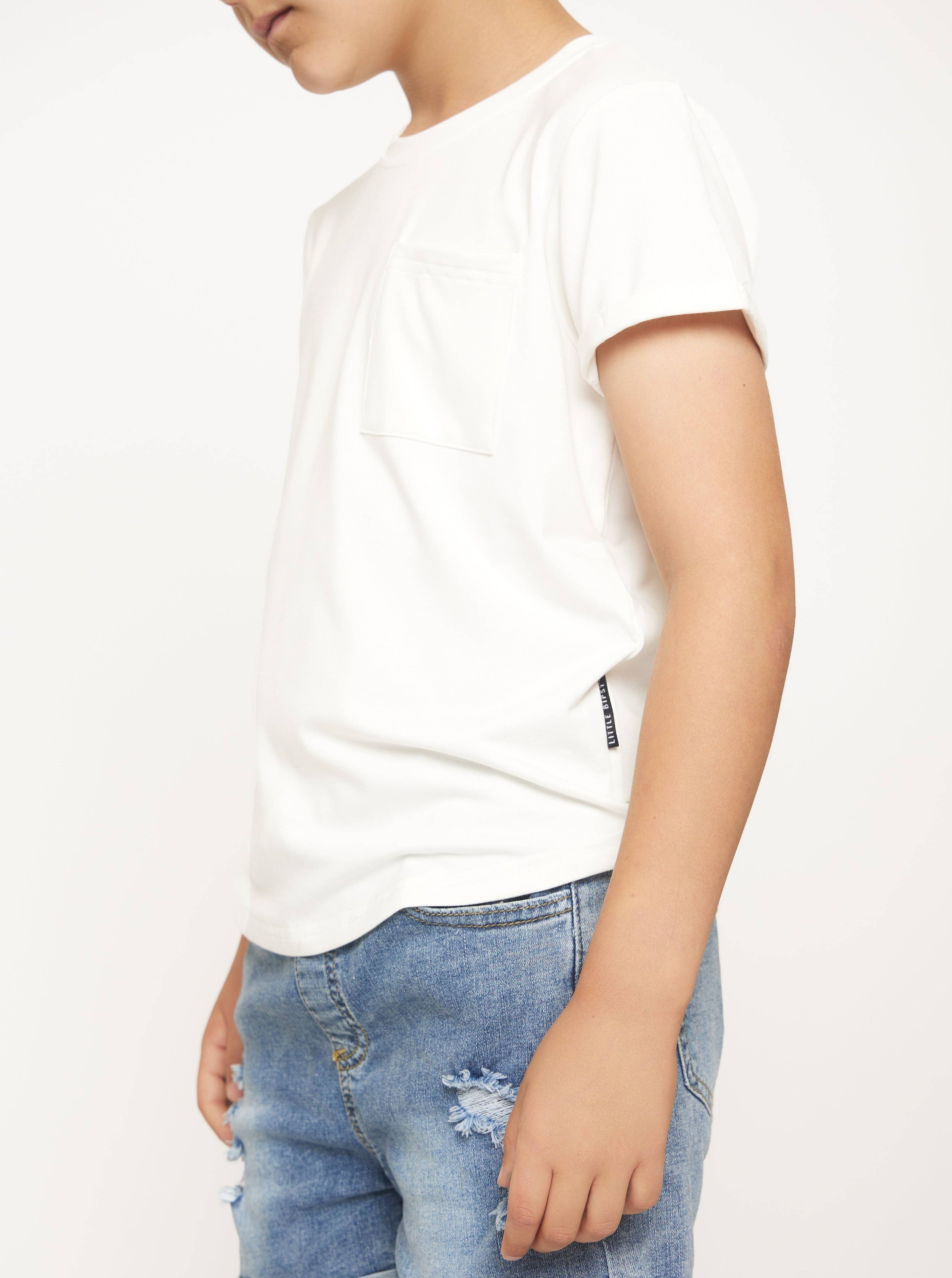 Bamboo Pocket Tee - Off White