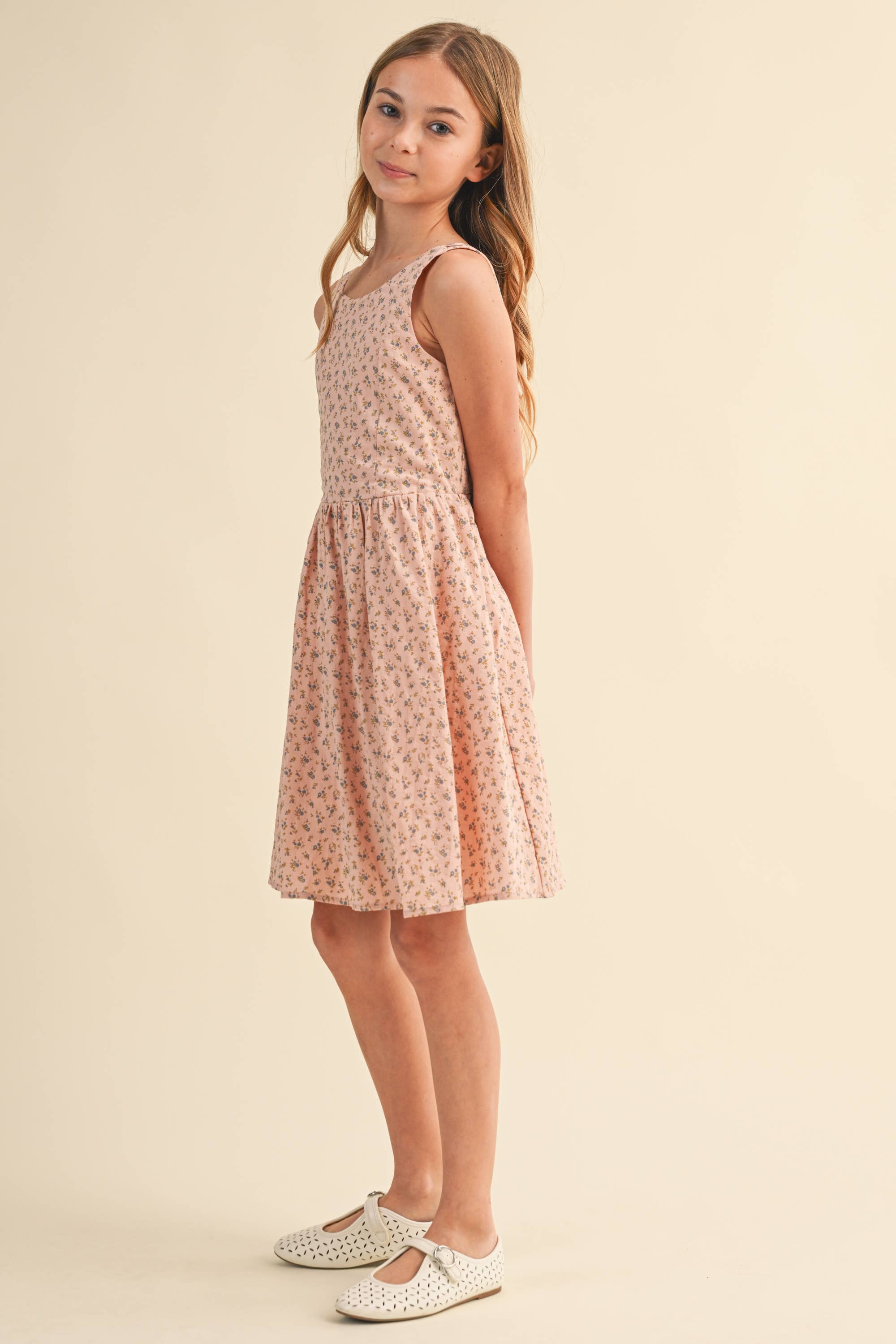 TWEEN KIDS GIRLS SLEEVELSES FIT AND FLARE SUNDRESS (7-14) – Velour ...