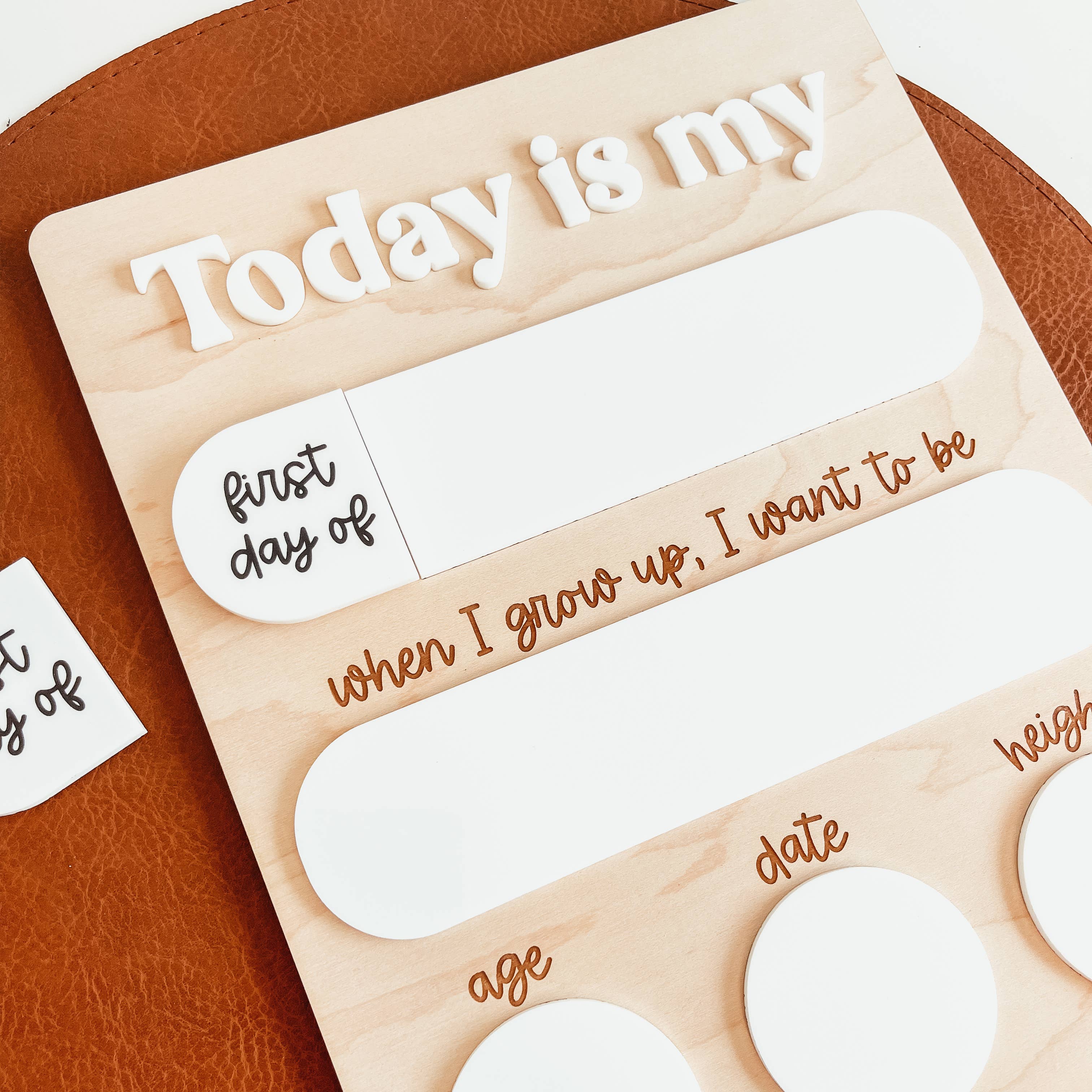 Interchangeable First And Last Day Of School Sign