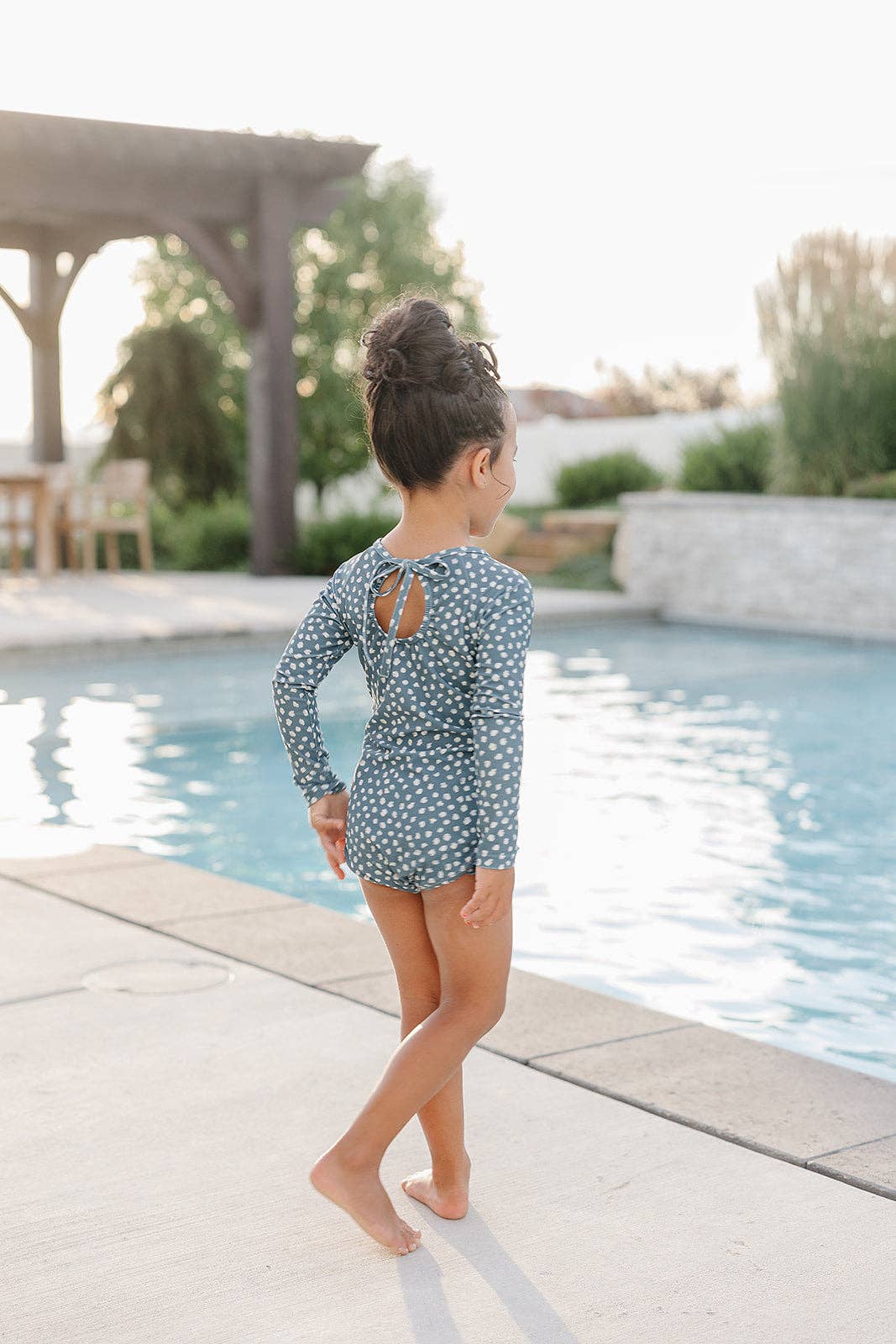 "August" Ruffle Rashguard Suit