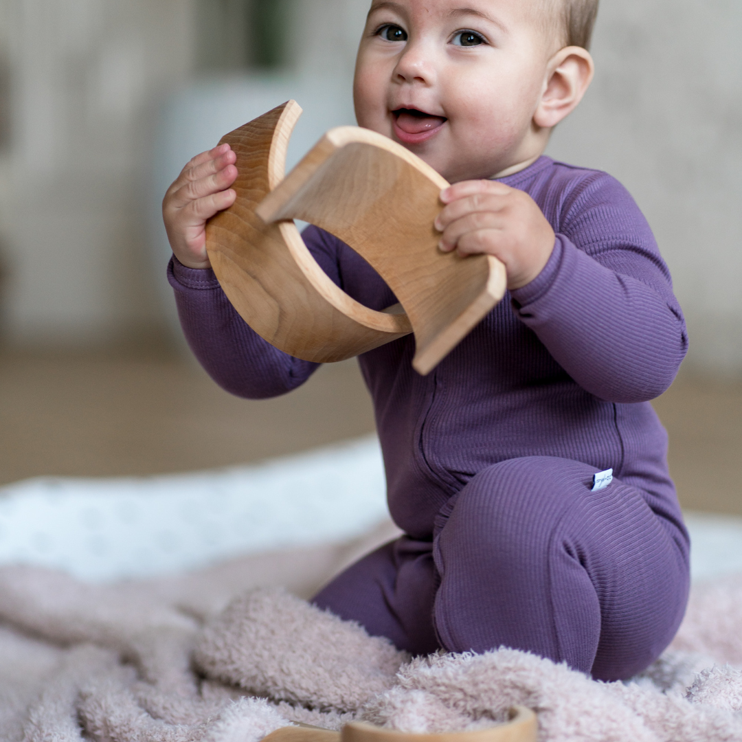 Ribbed Bamboo Footed Sleepers