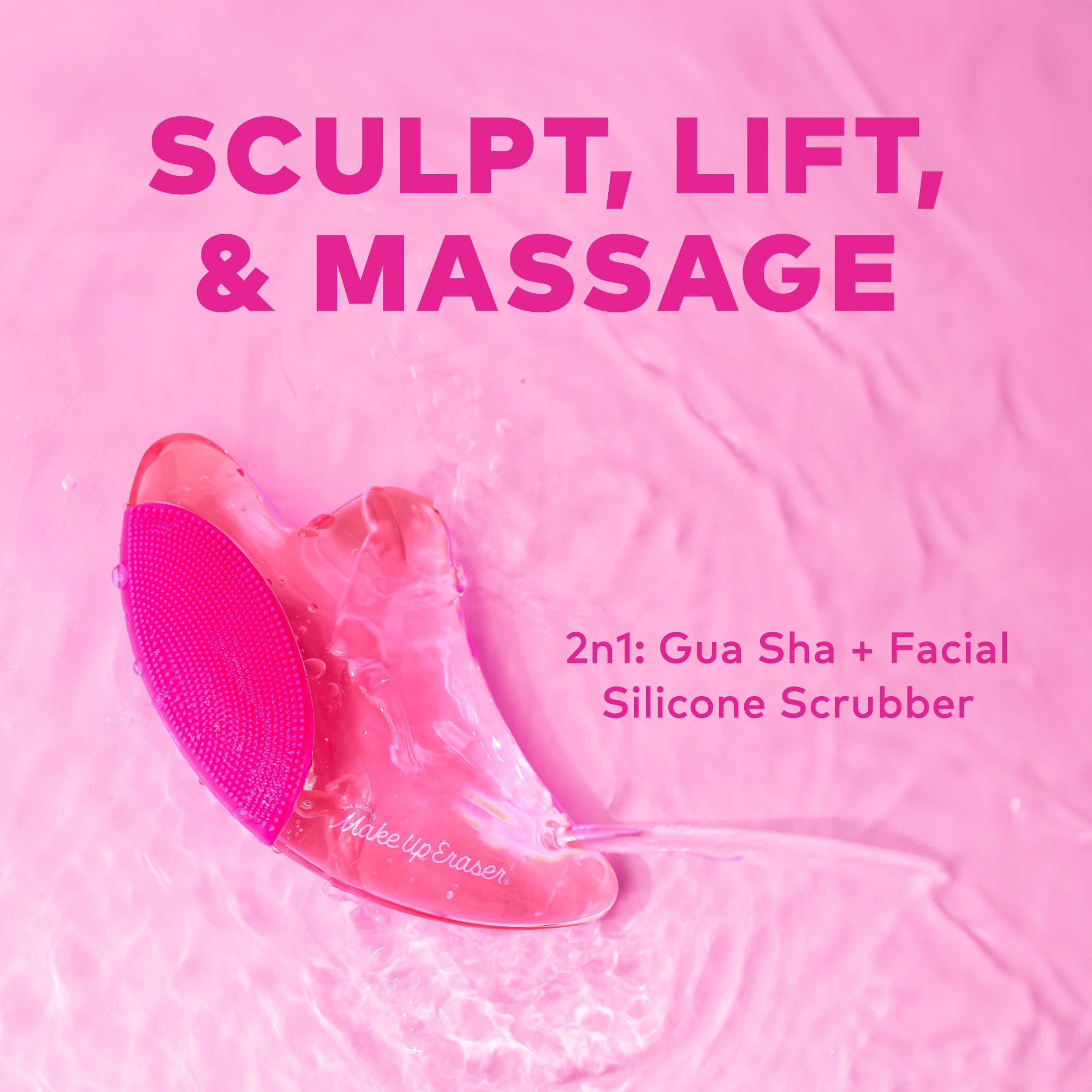PUFF Eraser: 2n1 Gua Sha & Facial Scrubber