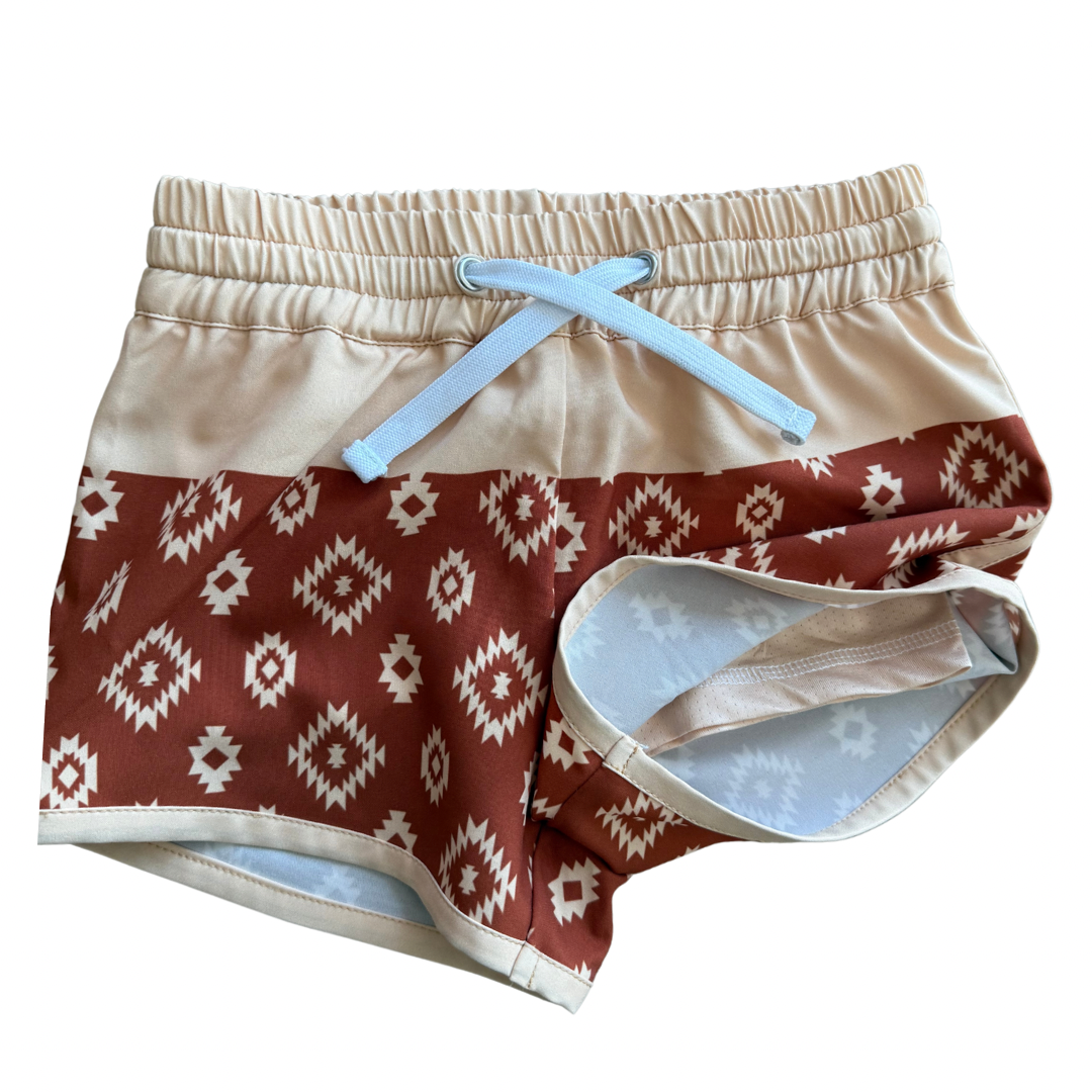 Hybrid Aztec Swim Shorts
