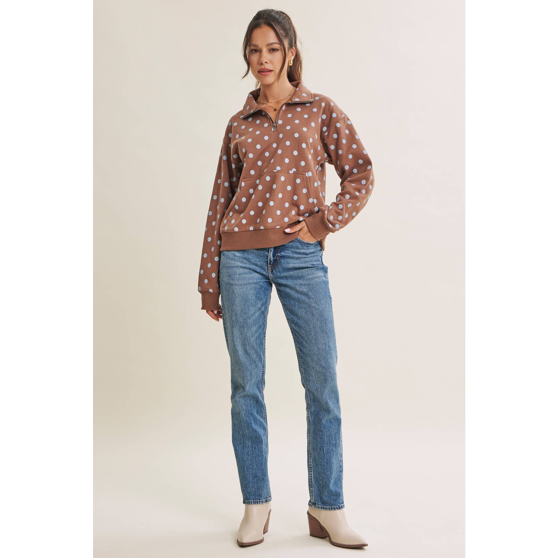 COFFE RUN HALF-ZIP PULLOVER