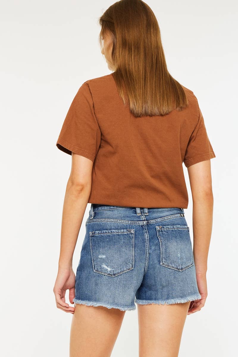 HIGH RISE MOM SHORTS