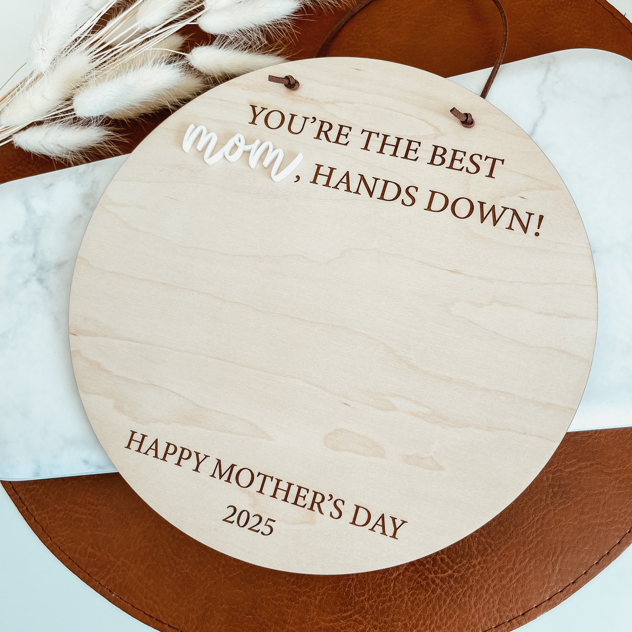 DIY Handprint Pennant Mother's Day Sign