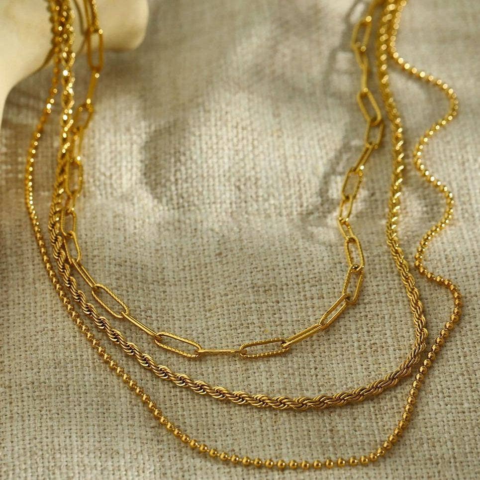Selene Triple Layer Necklace