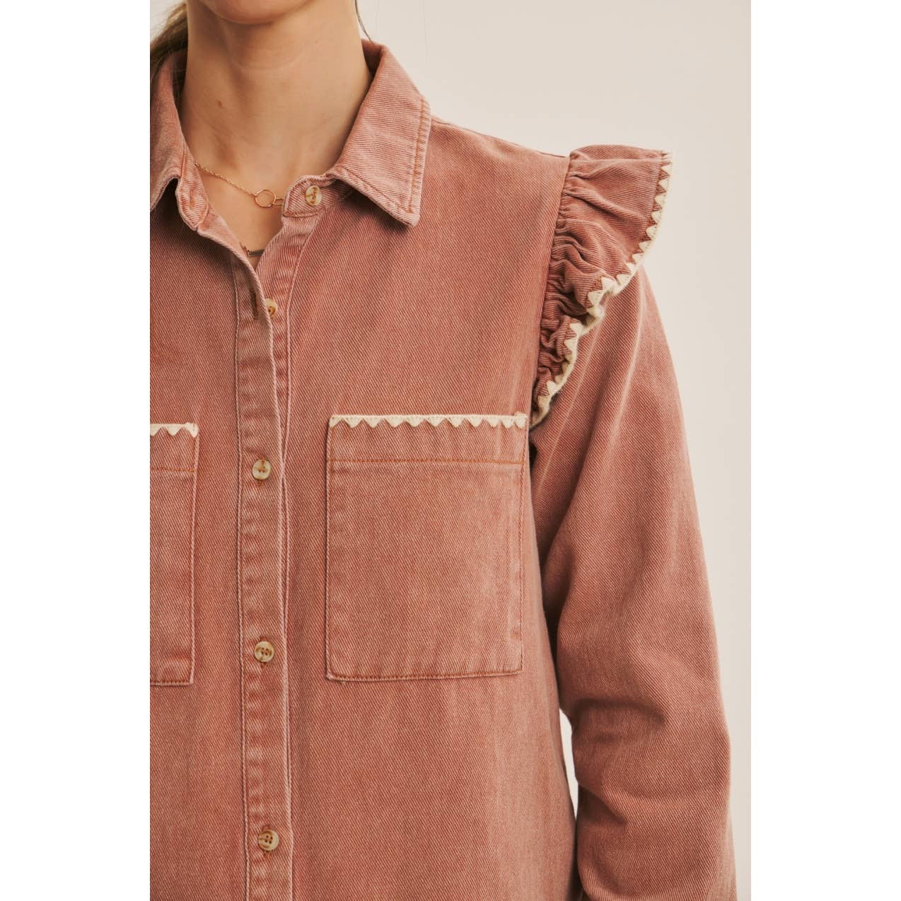 WESTERN STAPLE MINERAL-WASHED TWILL SHACKET