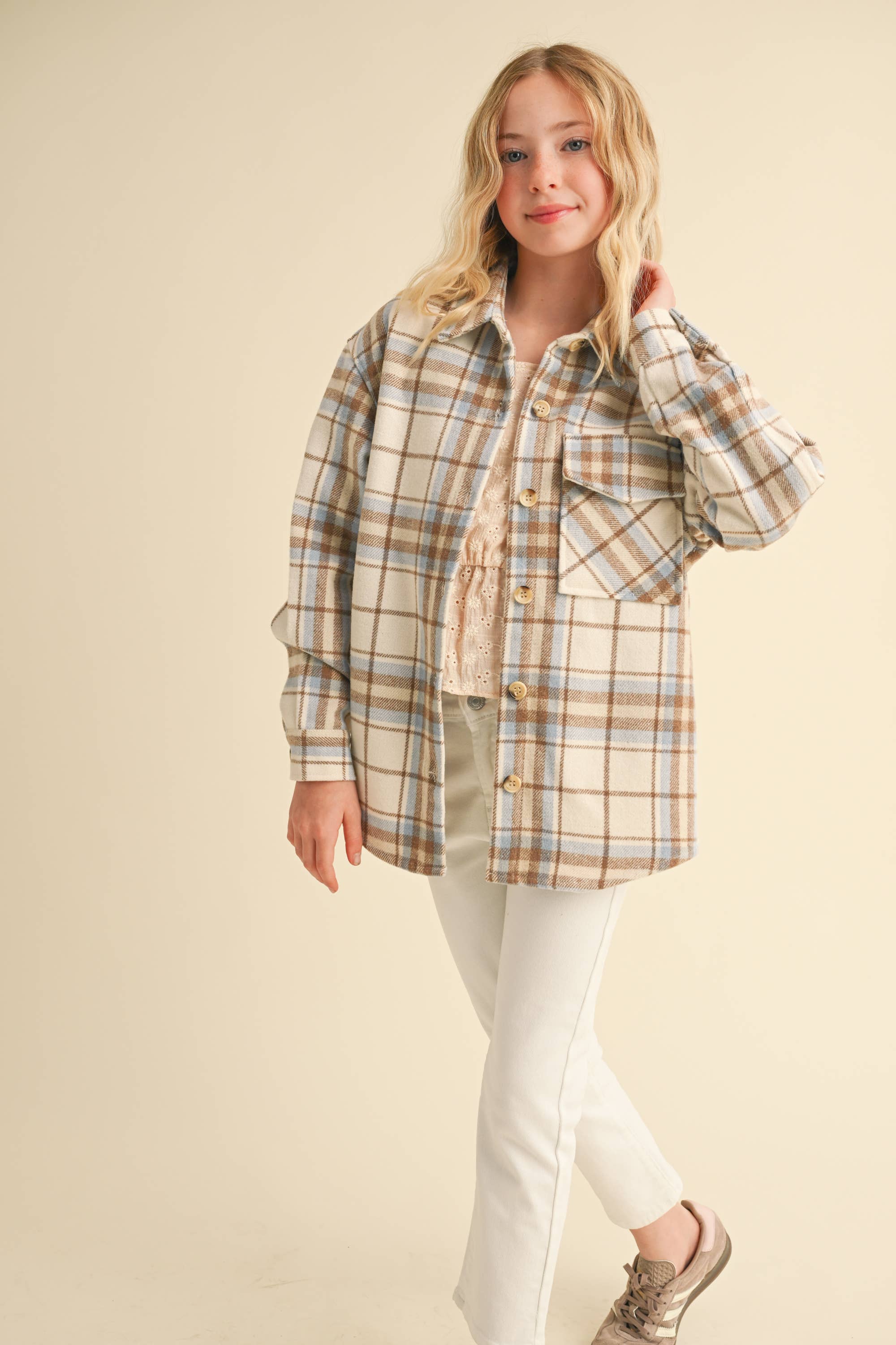 TWEEN GIRLS KIDS ONE POCKET SHACKET (7-14)