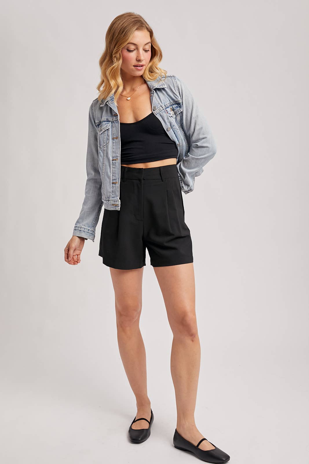 CLASSIC DOUBLE PLEATED SHORTS