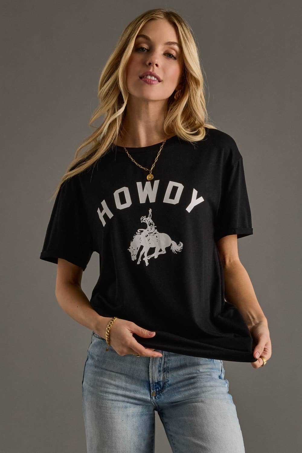 Black Howdy Tee