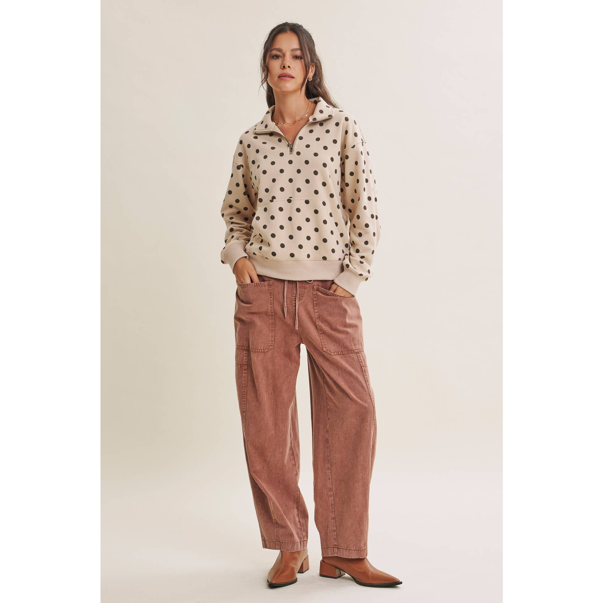 COFFE RUN HALF-ZIP PULLOVER
