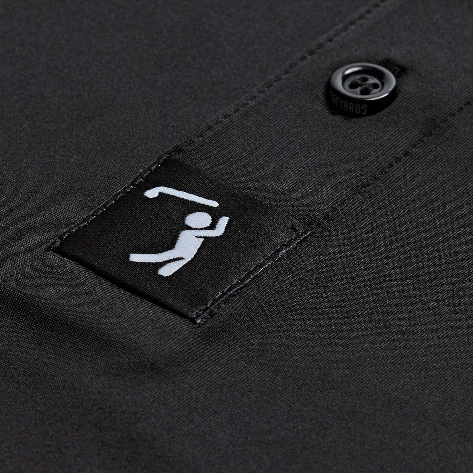 Solid Black Golf Polo