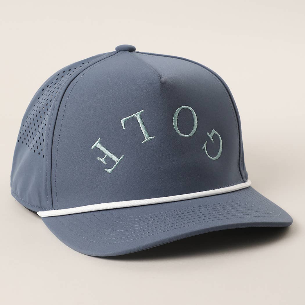 GOLF Upside Down Solid Color Premium Materials Trucker Hat