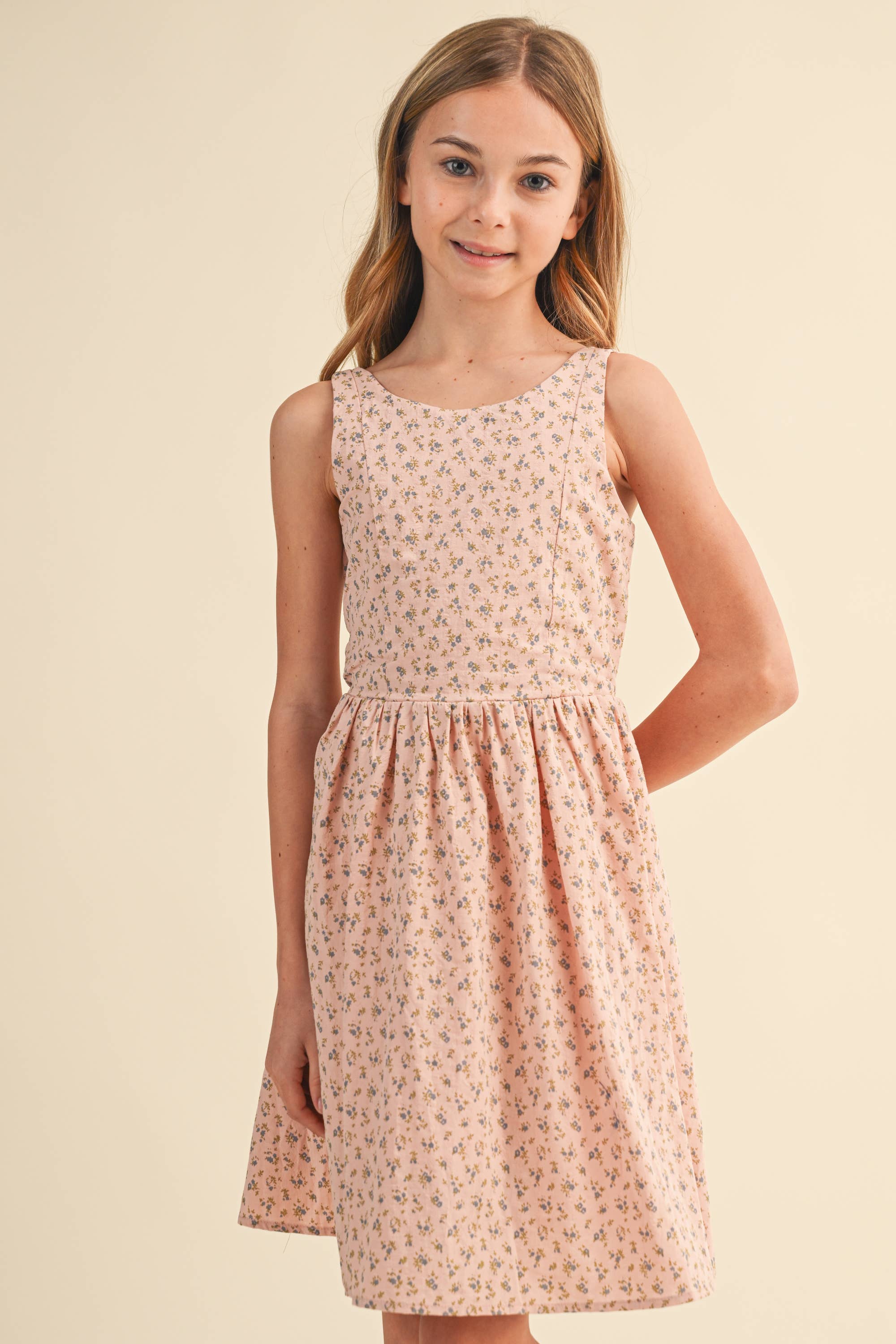 TWEEN KIDS GIRLS SLEEVELSES FIT AND FLARE SUNDRESS (7-14) – Velour ...