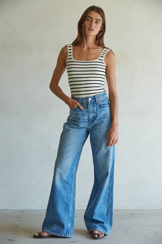 Knit Seamless Ribbed Bodysuit
