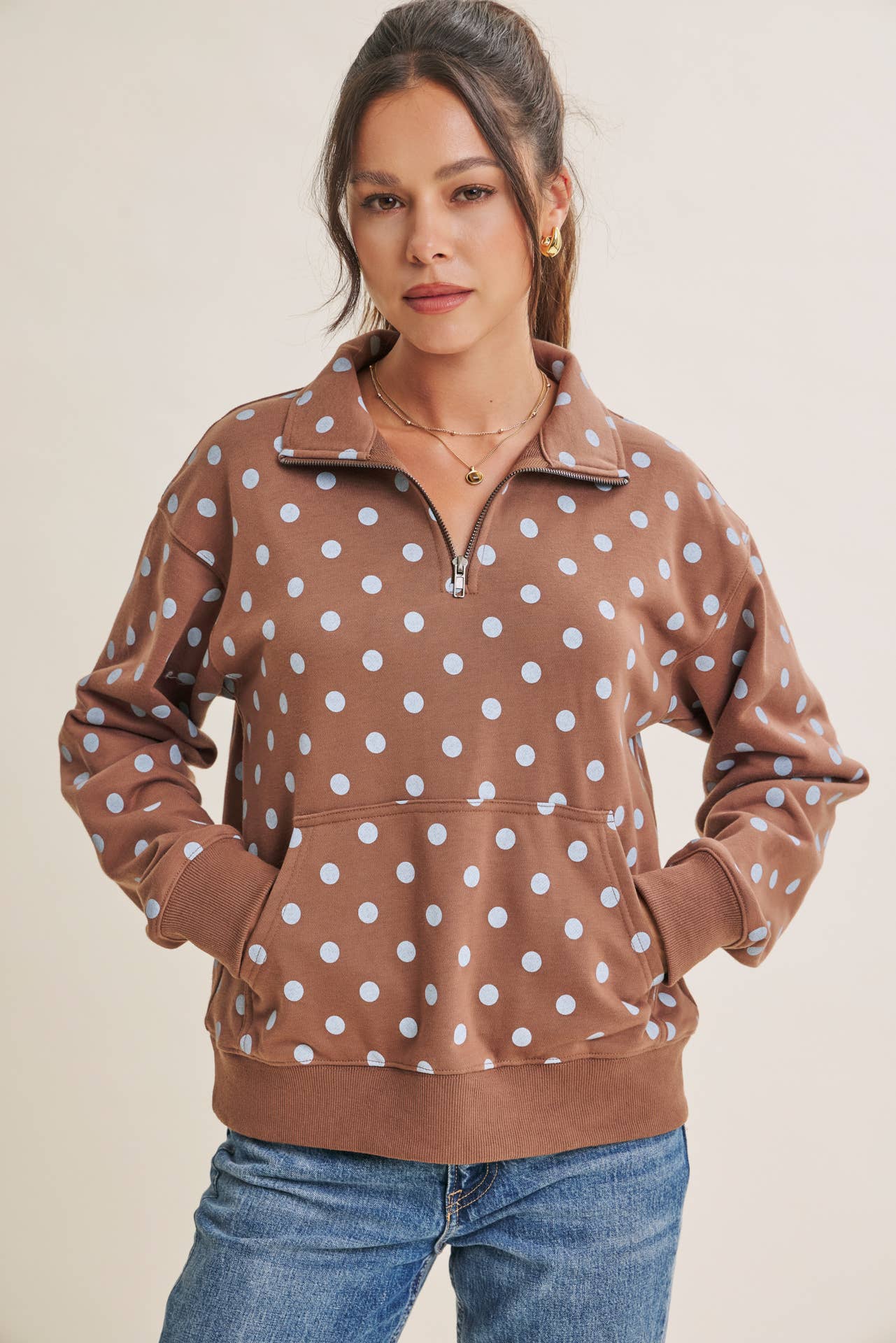 COFFE RUN HALF-ZIP PULLOVER