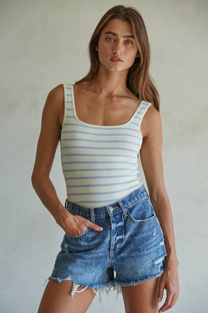 Knit Seamless Ribbed Bodysuit
