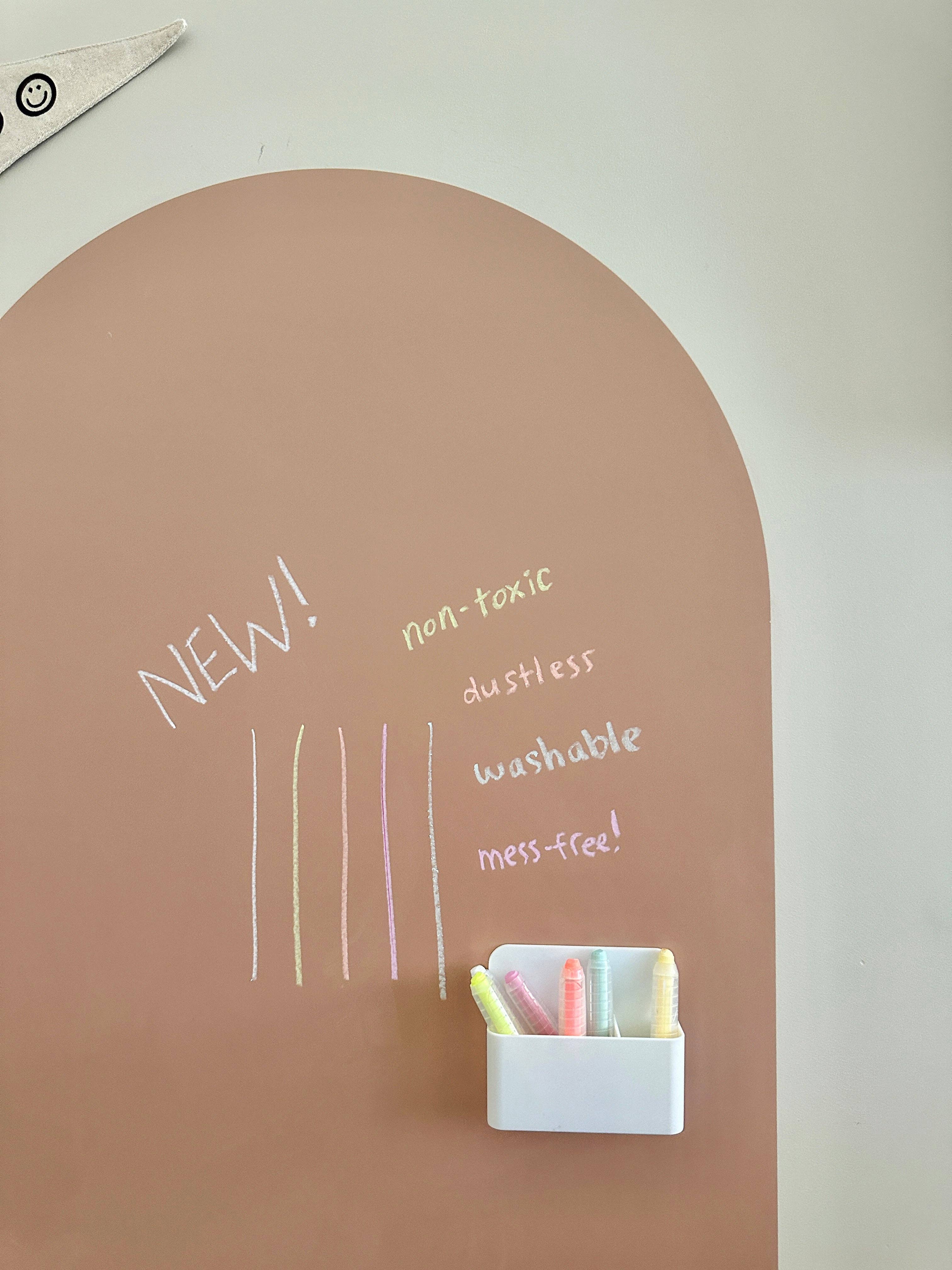 Dustless Chalk Crayons + Magnetic Holder Bundle for Magic Playwall
