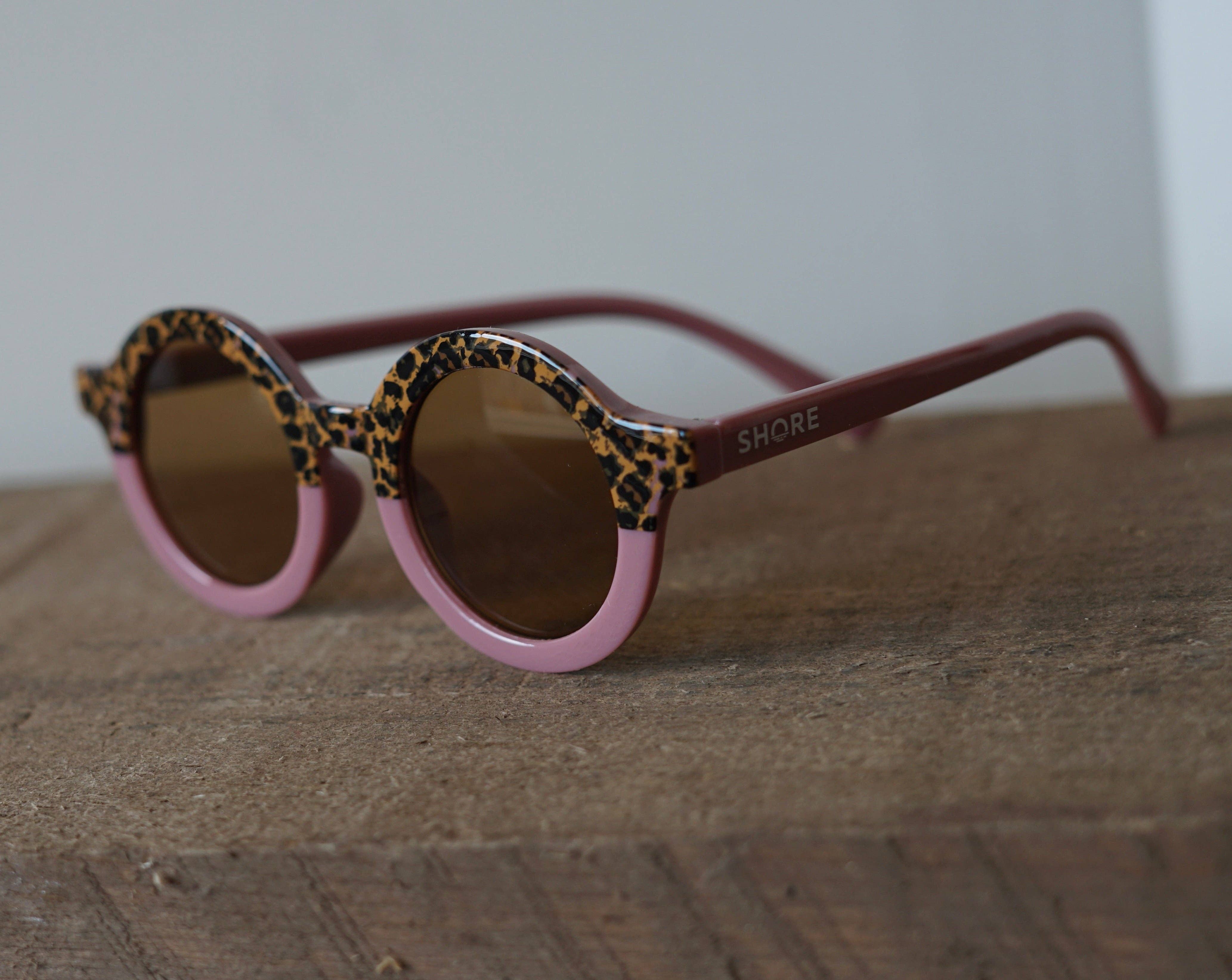 Mauve Leopard Sunglasses