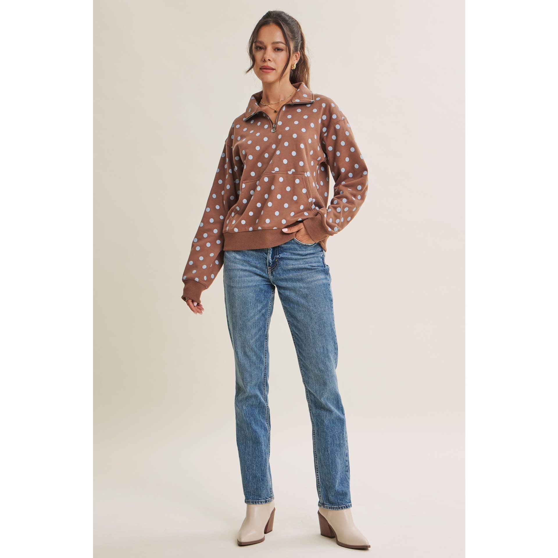 COFFE RUN HALF-ZIP PULLOVER