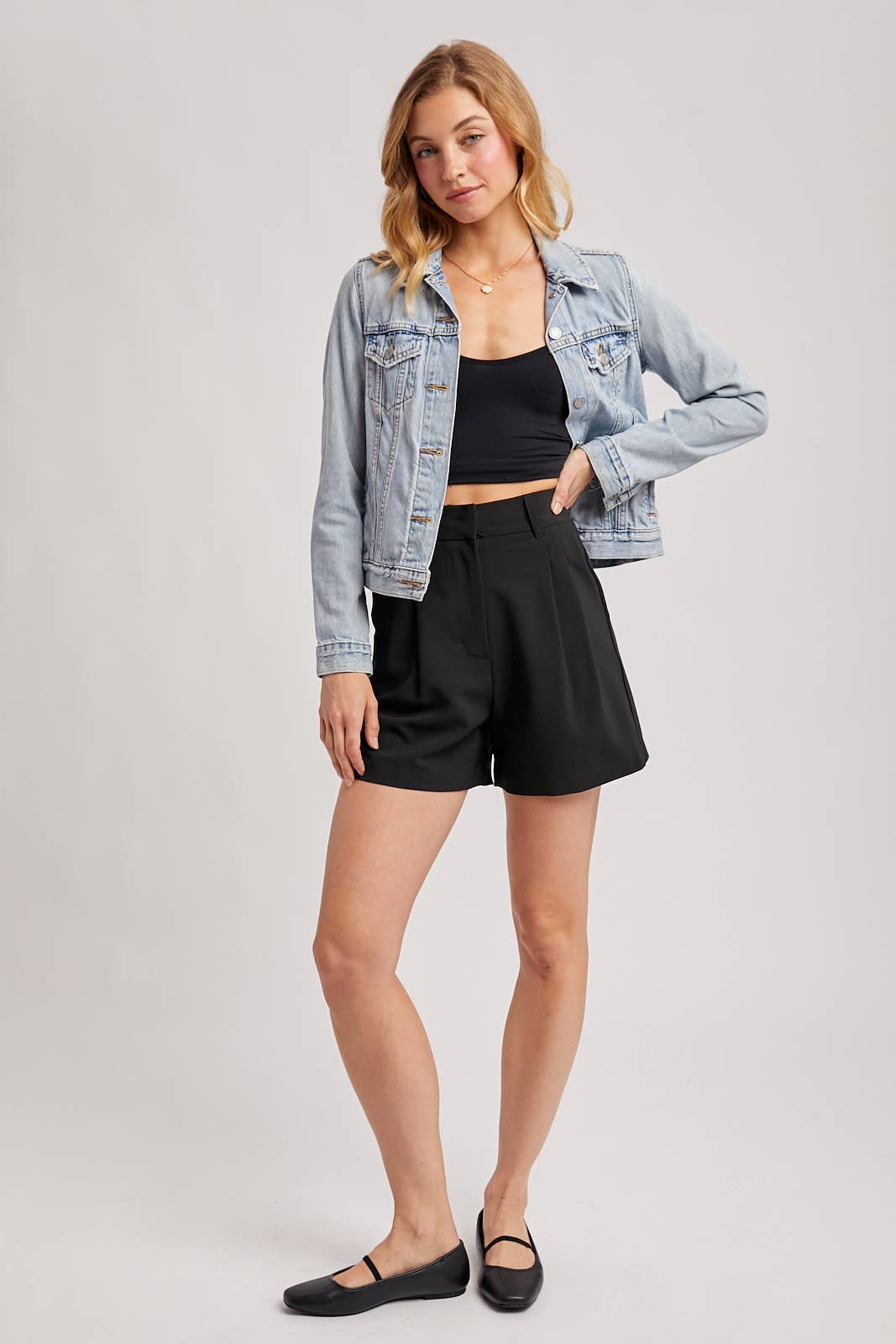 CLASSIC DOUBLE PLEATED SHORTS