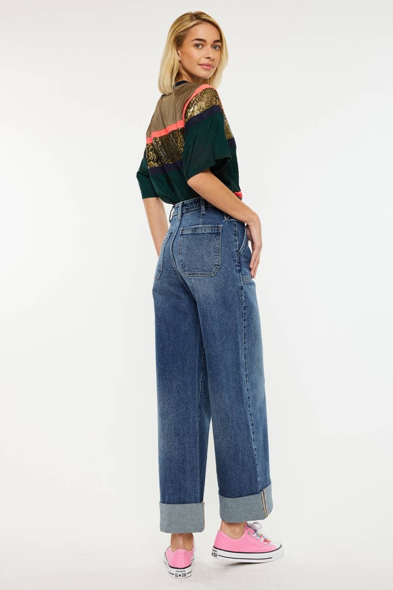 ULTRA HIGH RISE 90’S WIDE LEG TROUSERS JEANS