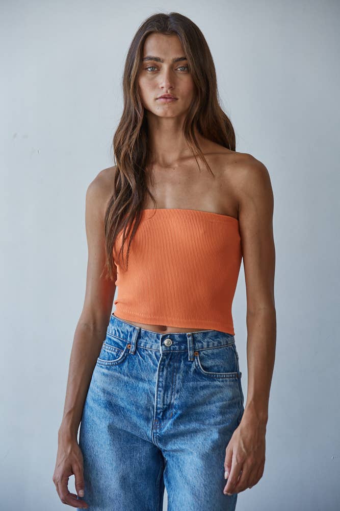 Seamless Ribbed Tube Top