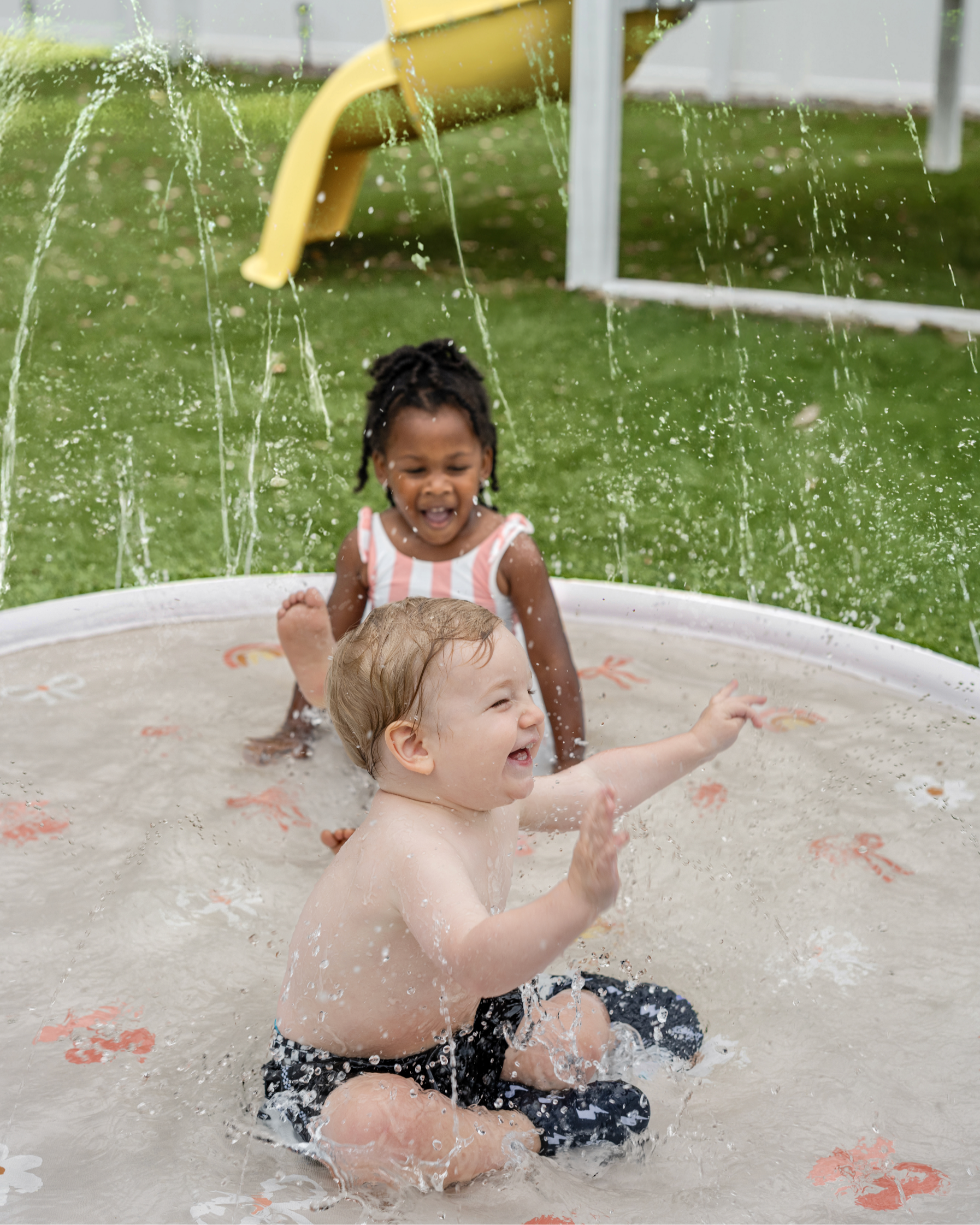 Sprinkler Splash Pad for Kids - Oversized Backyard Sprinkler