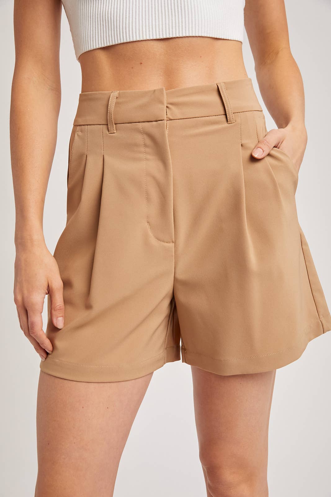 CLASSIC DOUBLE PLEATED SHORTS