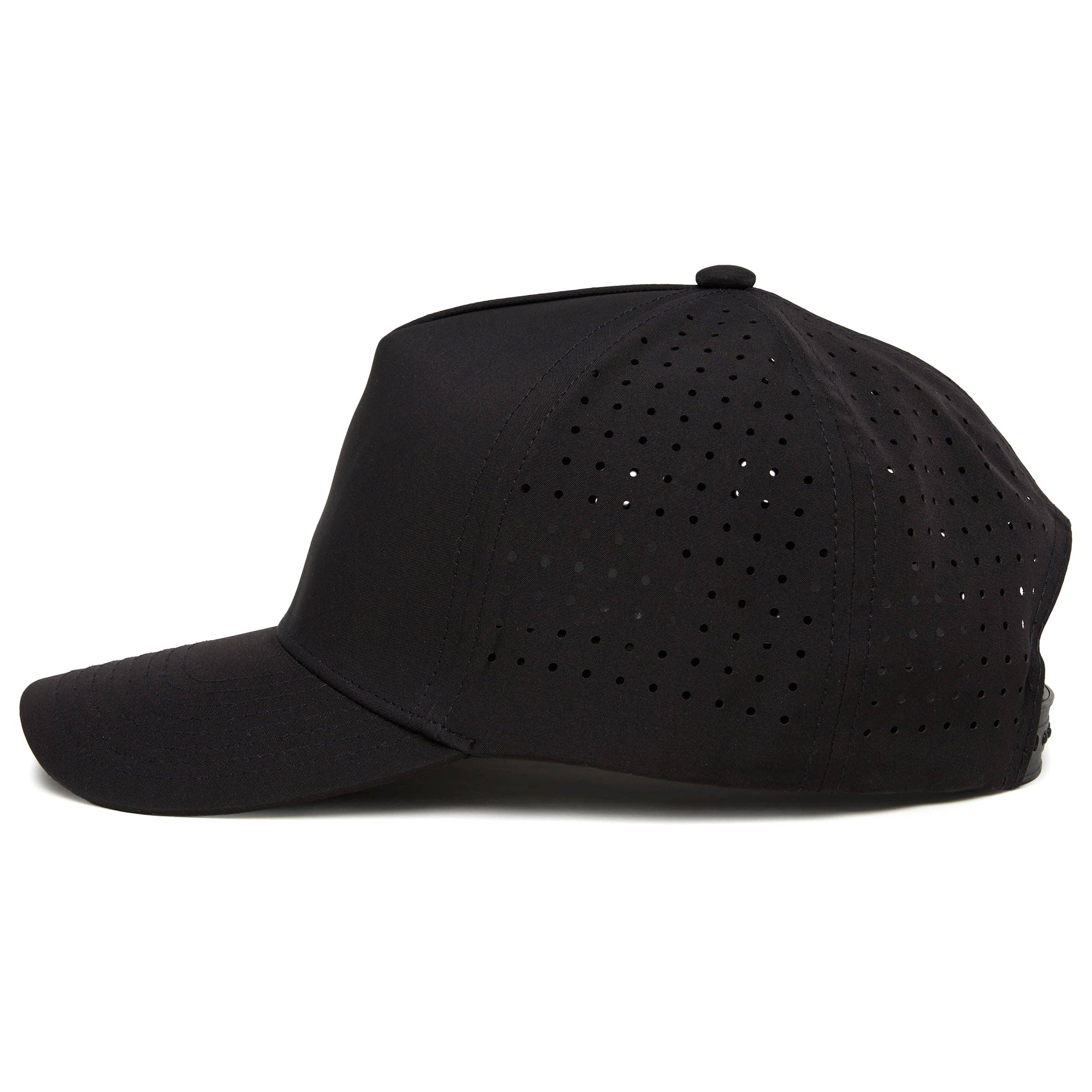 Blank Laser Cut Golf Cap -Black