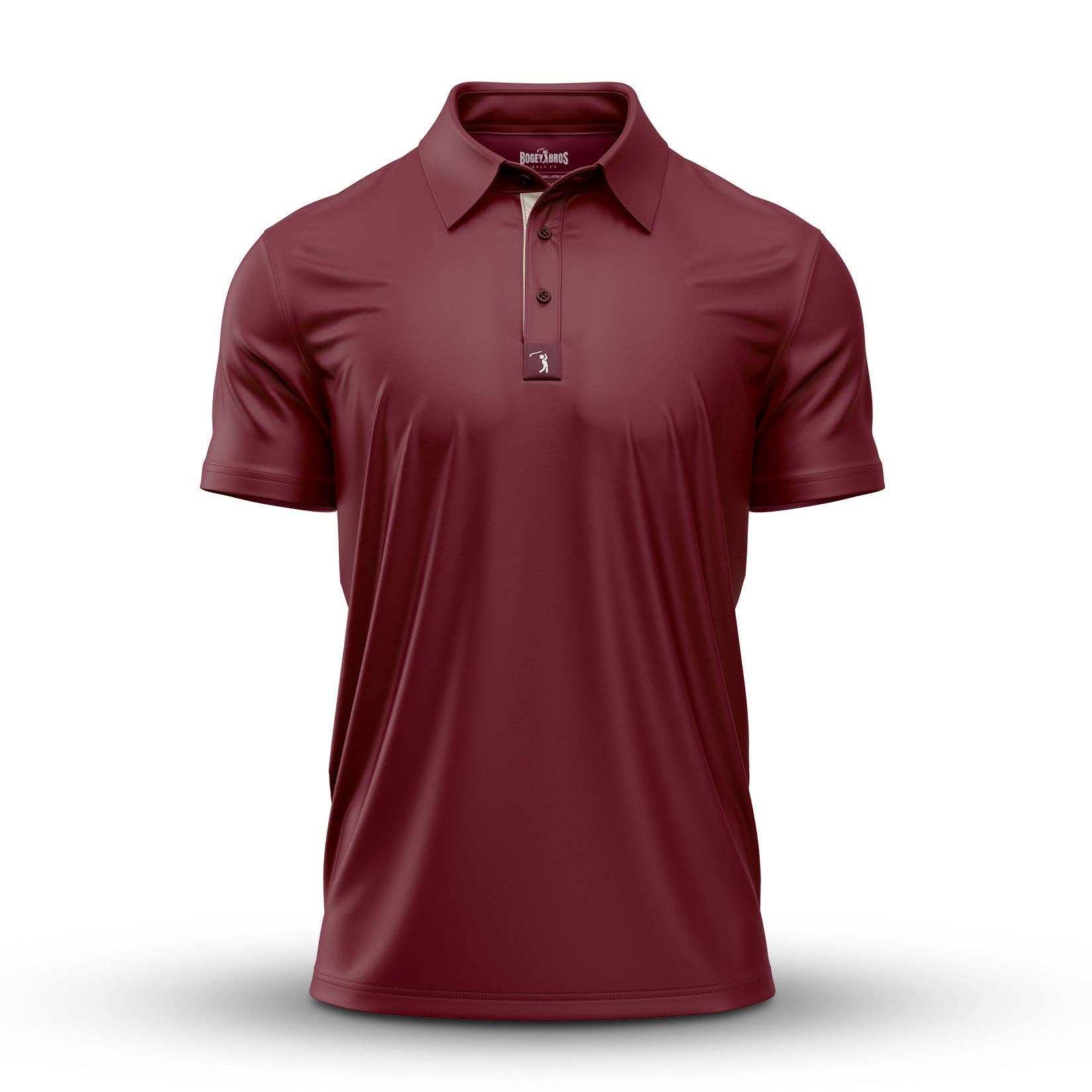 Solid Oxblood Golf Polo