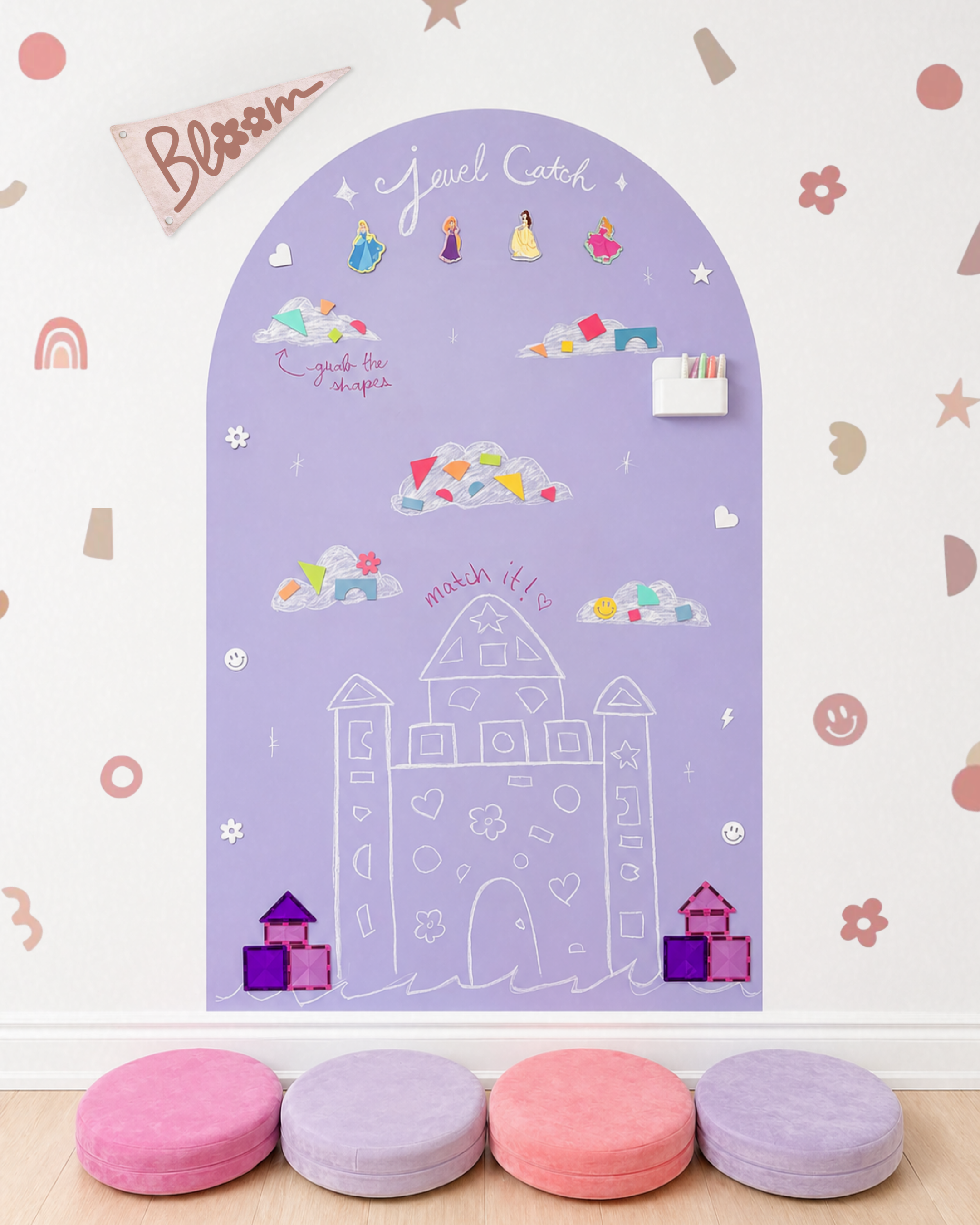 JUMBO Magic Playwall - Arch Magnetic Wall Decal for Kids