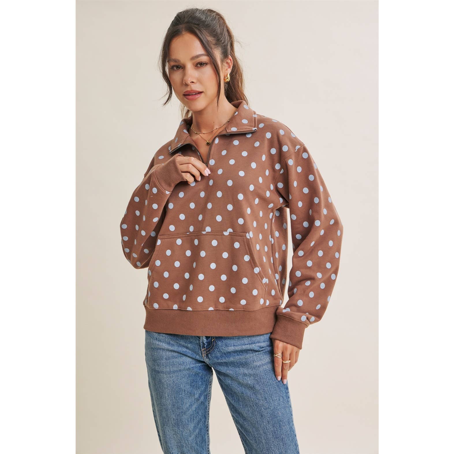 COFFE RUN HALF-ZIP PULLOVER