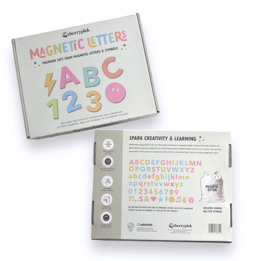 Soft Foam Magnetic Letters & Symbols 150pc Set – Velour Collective Inc.