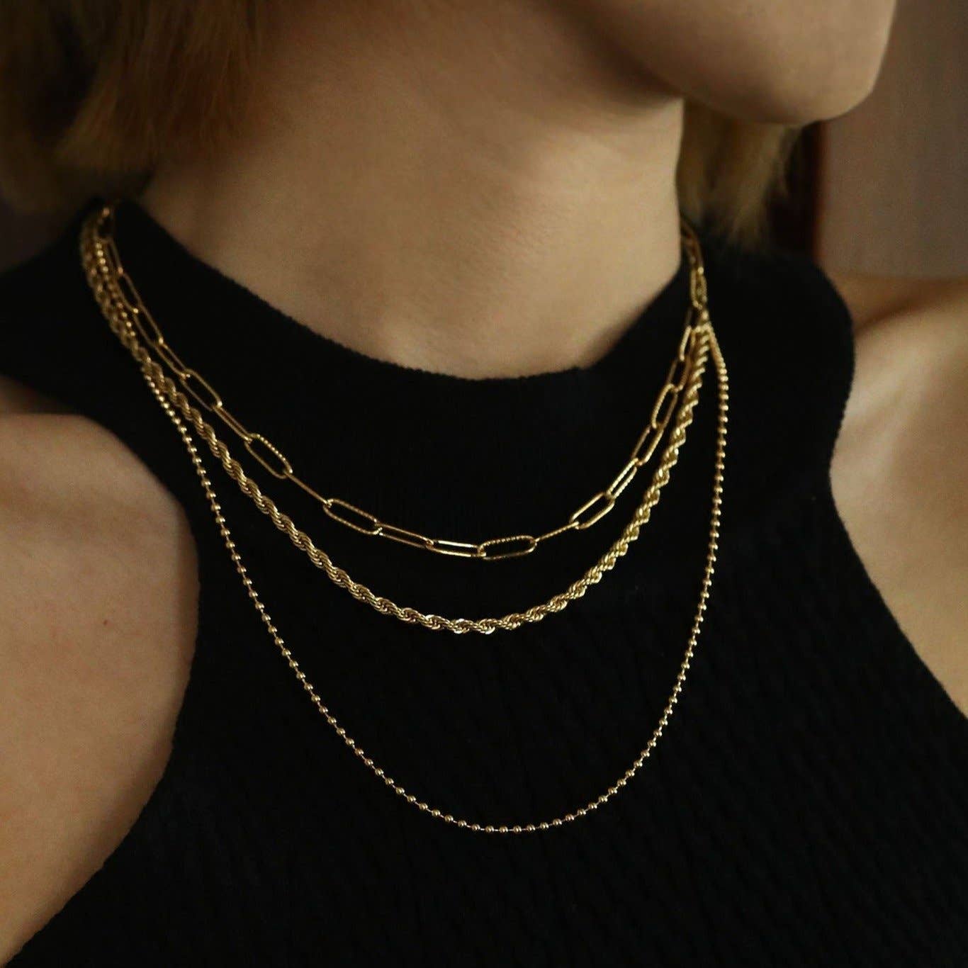 Selene Triple Layer Necklace