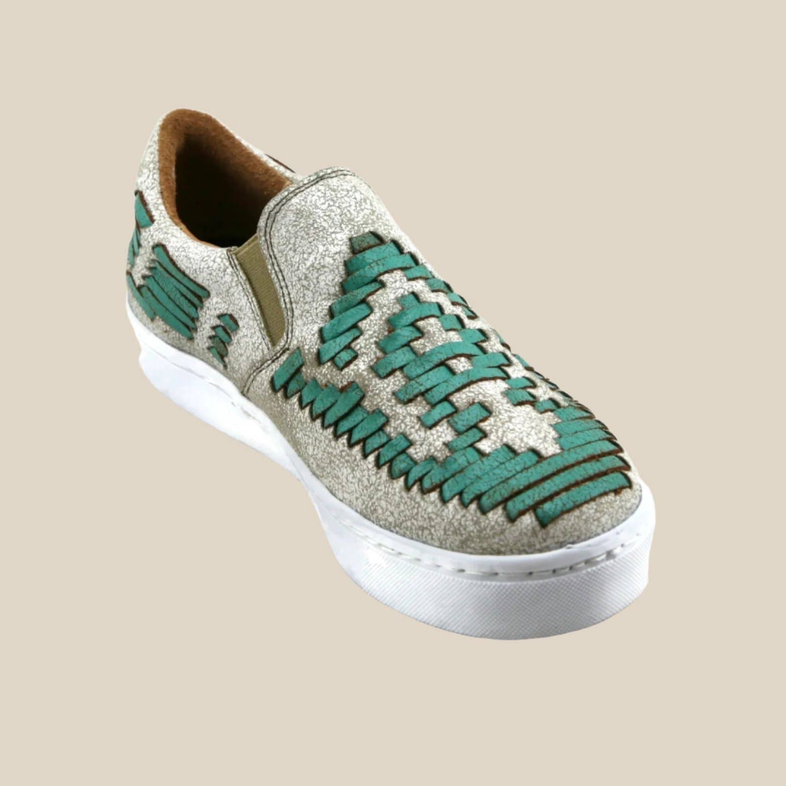 Dakota Western Tennis Shoe in Turquoise