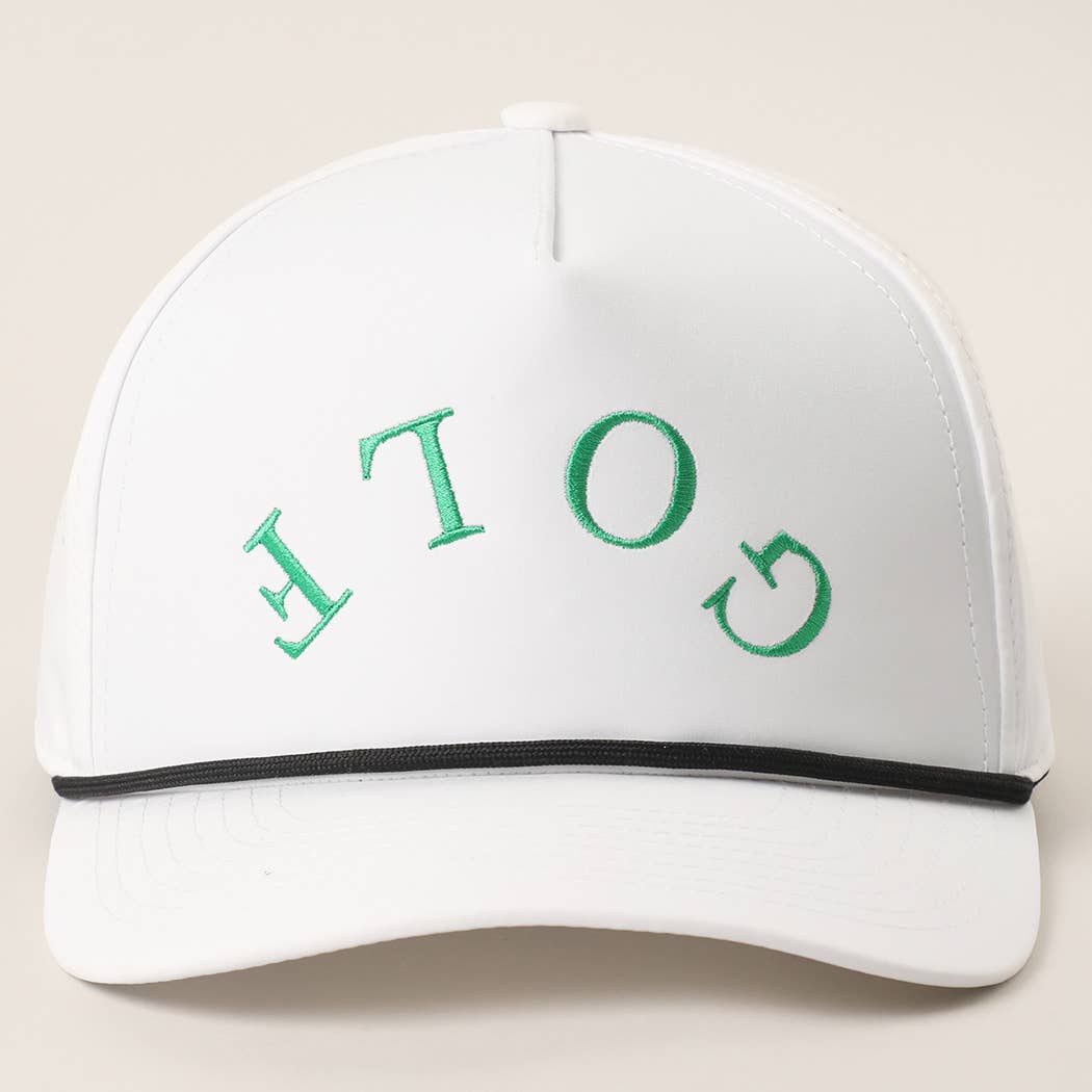 GOLF Upside Down Solid Color Premium Materials Trucker Hat