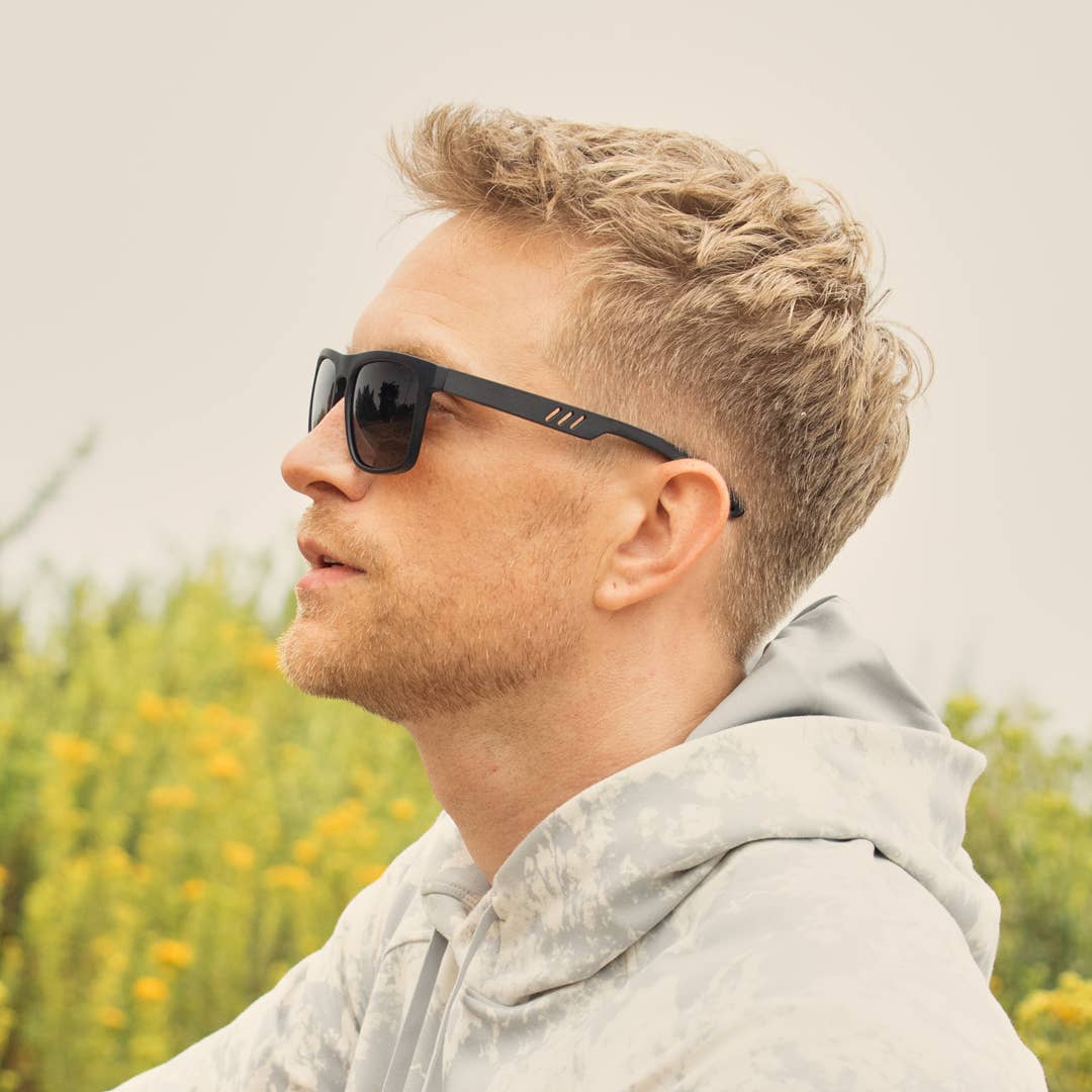Brayden - Matte Onyx / Black Wood / Brown Polarize