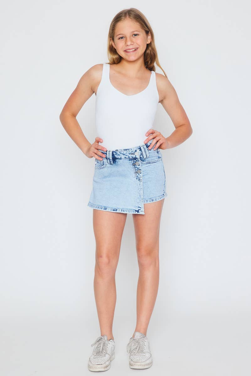 YOUTH CROSS OVER WAISTBAND SKORT